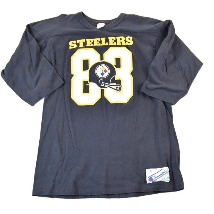 Vintage 1980s Champion Pittsburgh Steelers NFL Crewneck Sweatshirt Men's Large