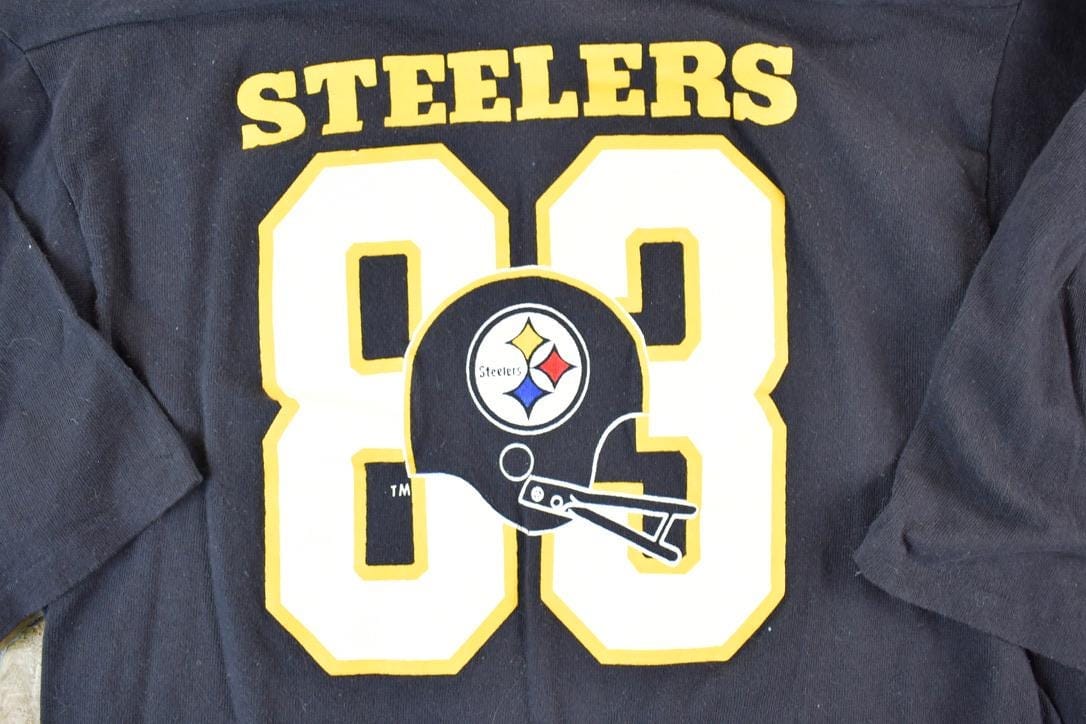Vintage 1980s Champion Pittsburgh Steelers NFL Crewneck Sweatshirt Men's Large - Image 4
