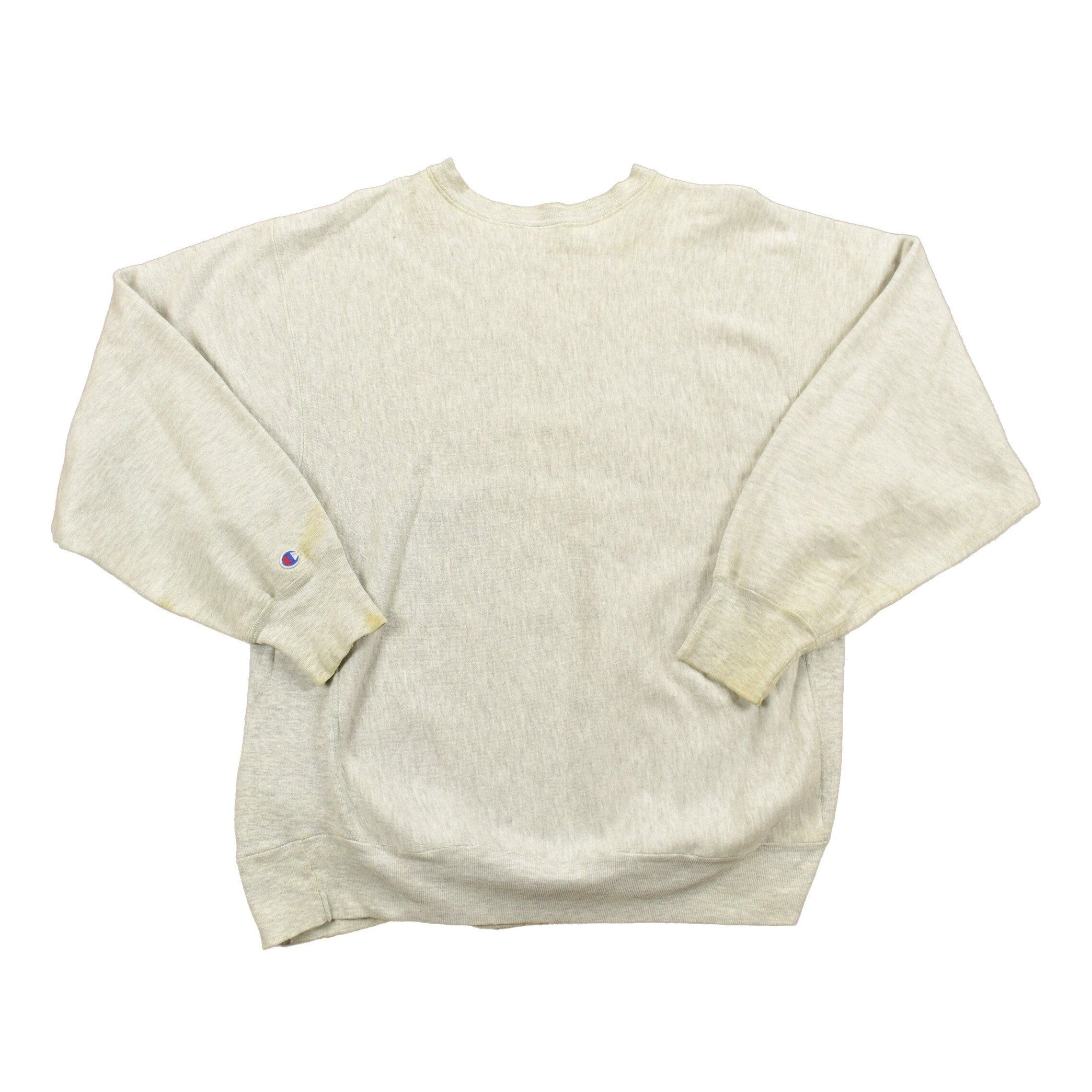 Vintage 1980's Champion Reverse Weave Warm-up Collegiate Crewneck University of Niagara Heavily Distressed Men's 2XL - Image 2