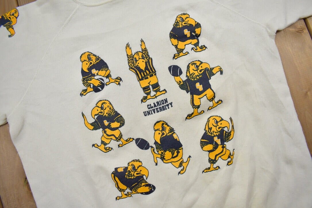 Vintage 1980s Clarion University Collegiate Crewneck Men's M - Image 4