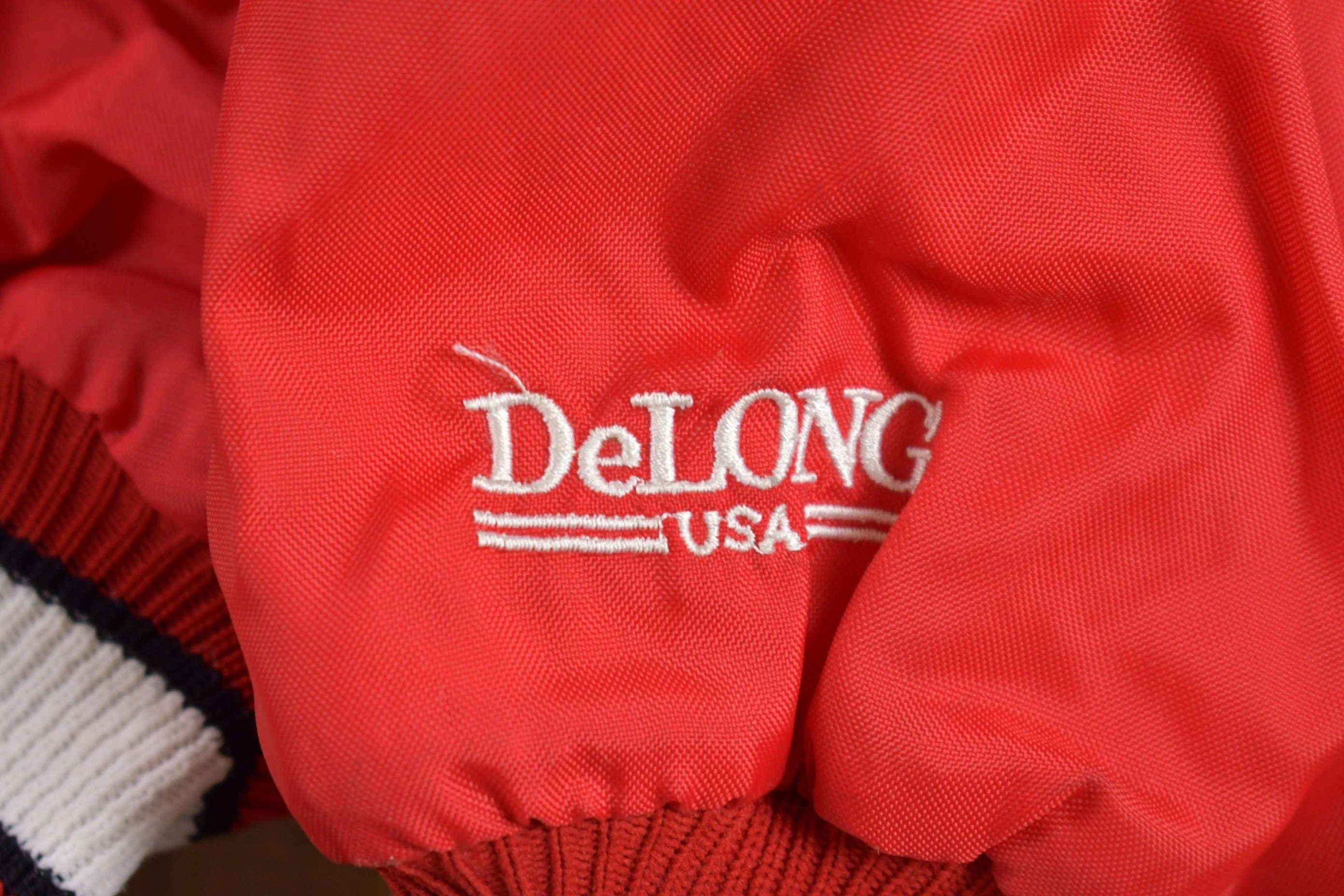 Vintage 1980s DeLong Monroe Pullover Windbreaker Jacket Men's XL - Image 3
