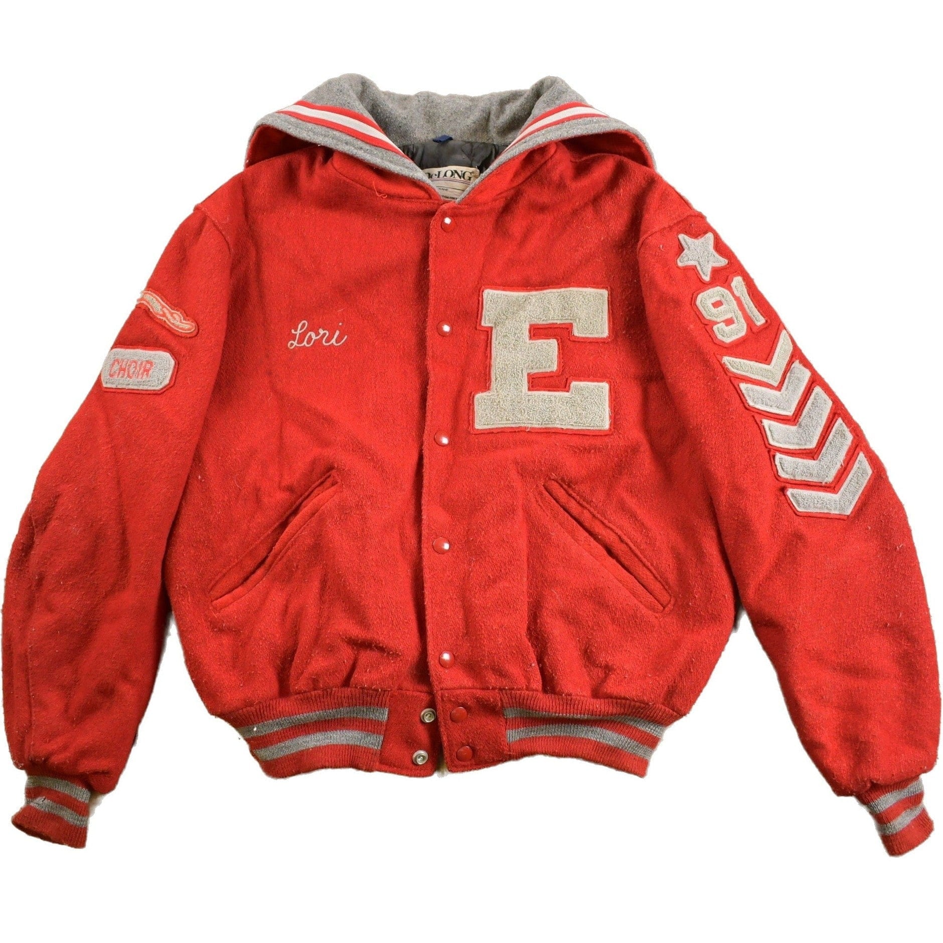 Vintage 1980s East Delong Varsity Jacket Men's Medium