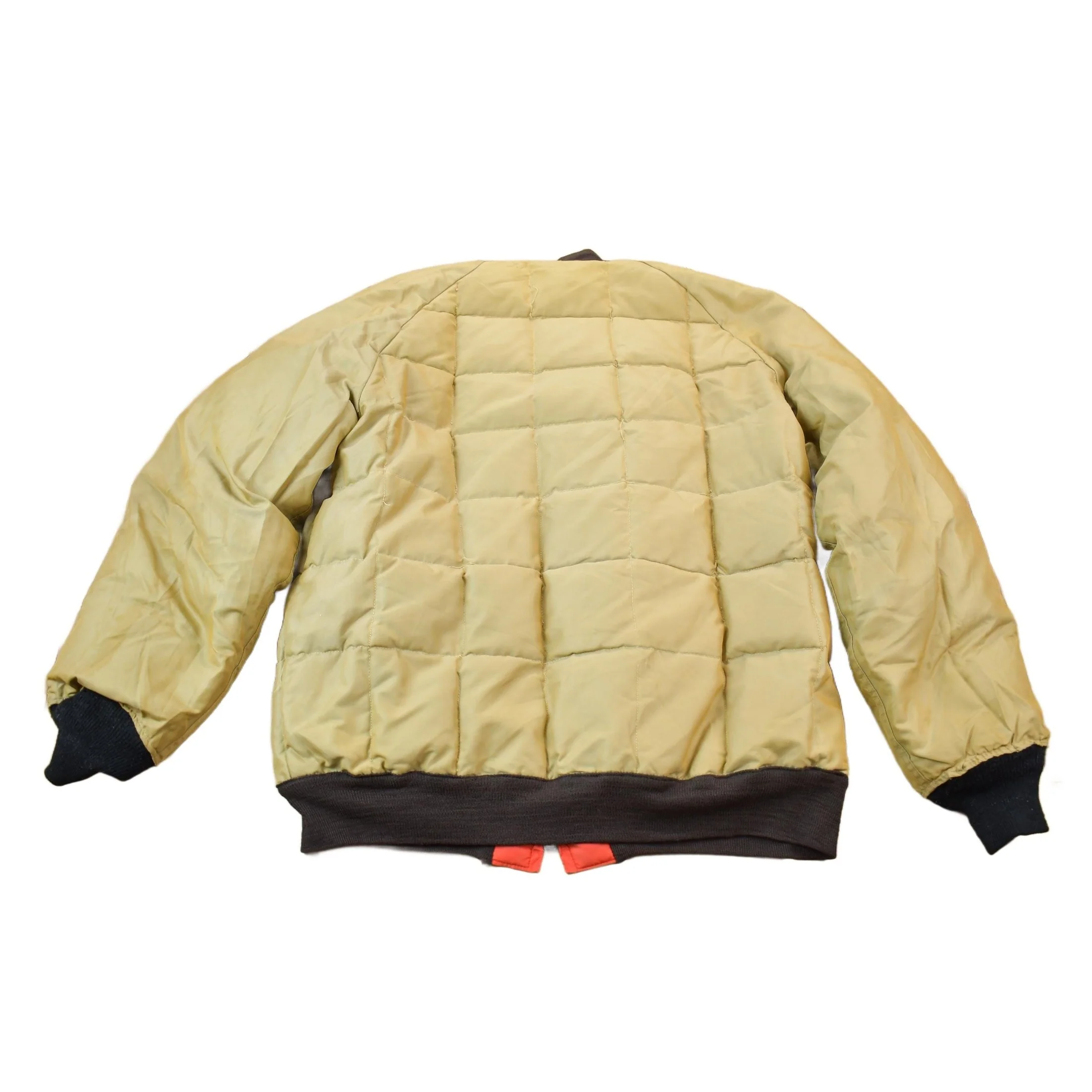 Vintage 1980s Falcon Brand Woods Reversible Goose Down Bomber Jacket Made In Canada Men's Large - Image 2
