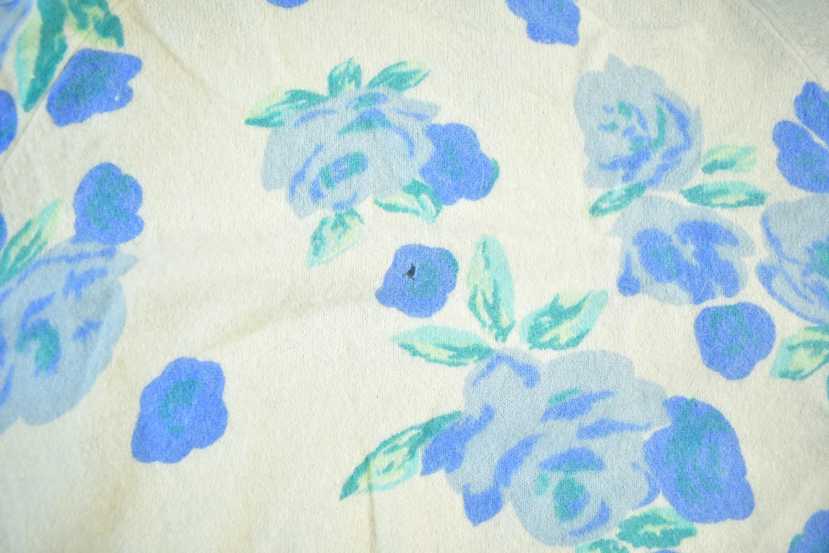 Vintage 1980s Fennwright & Manson Floral Knit Sweater Women's S - Image 5
