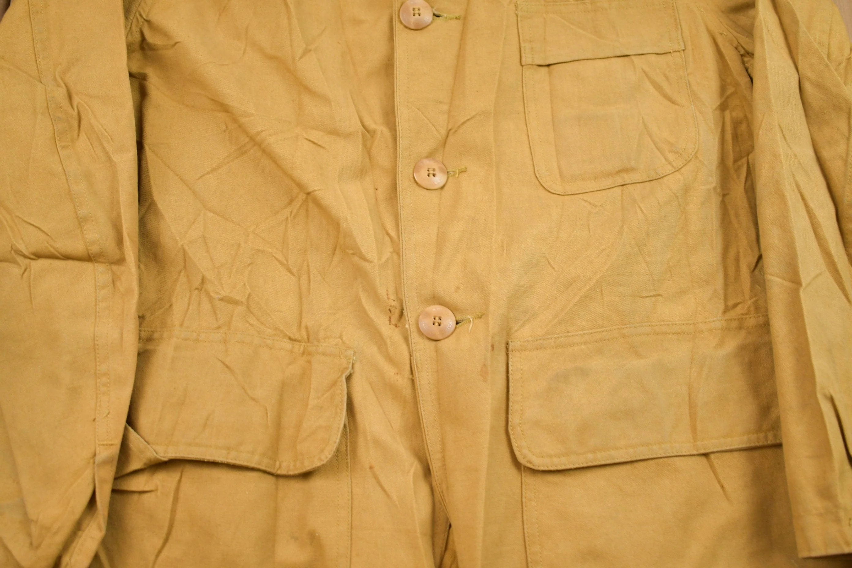 Vintage 1980s Field Canvas Jacket Men's Large - Image 3