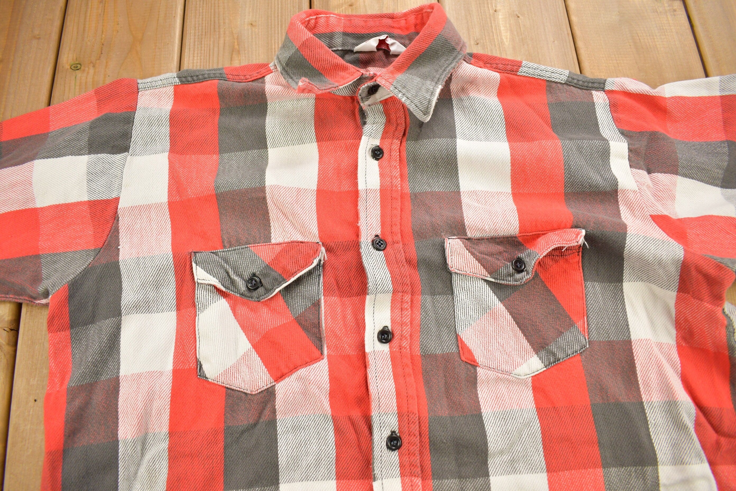 Vintage 1980s Frost Proof Button Up Shirt Men's XL - Image 3