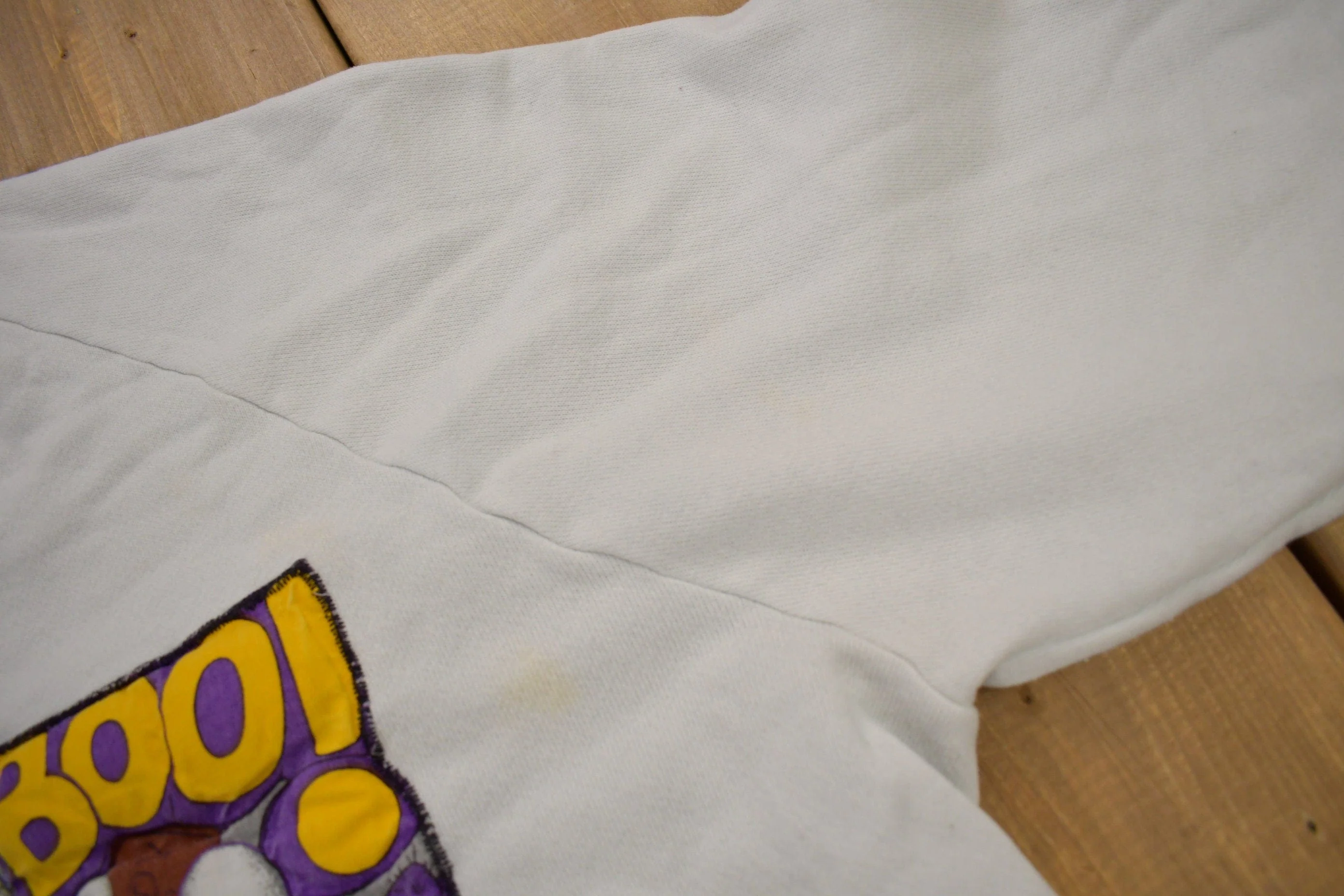 Vintage 1980s Halloween Patchwork Raglan Crewneck Sweatshirt Men's Large - Image 5