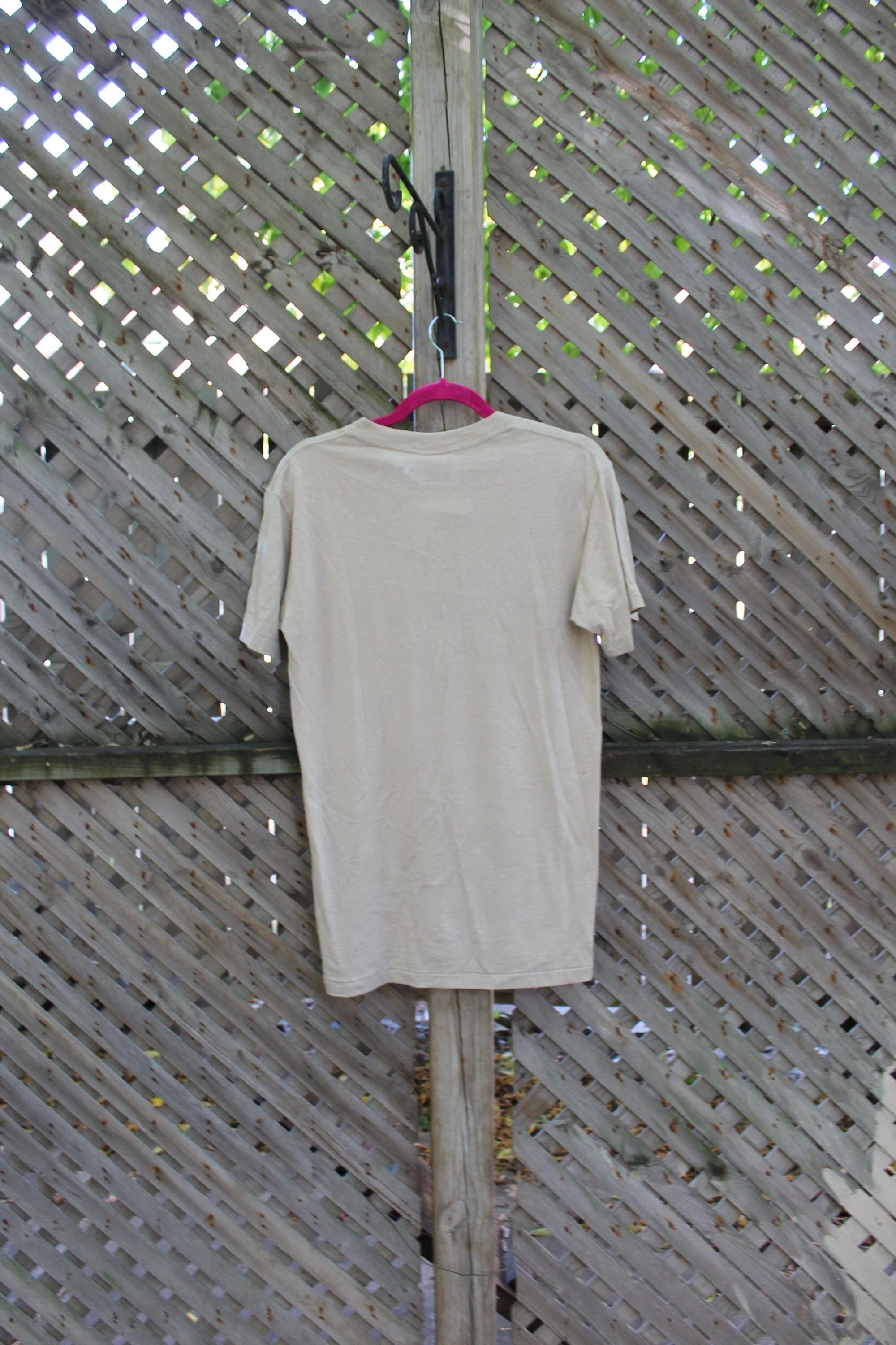 Vintage 1980s Hunt Spell Out Graphic T-Shirt Men's Medium - Image 4