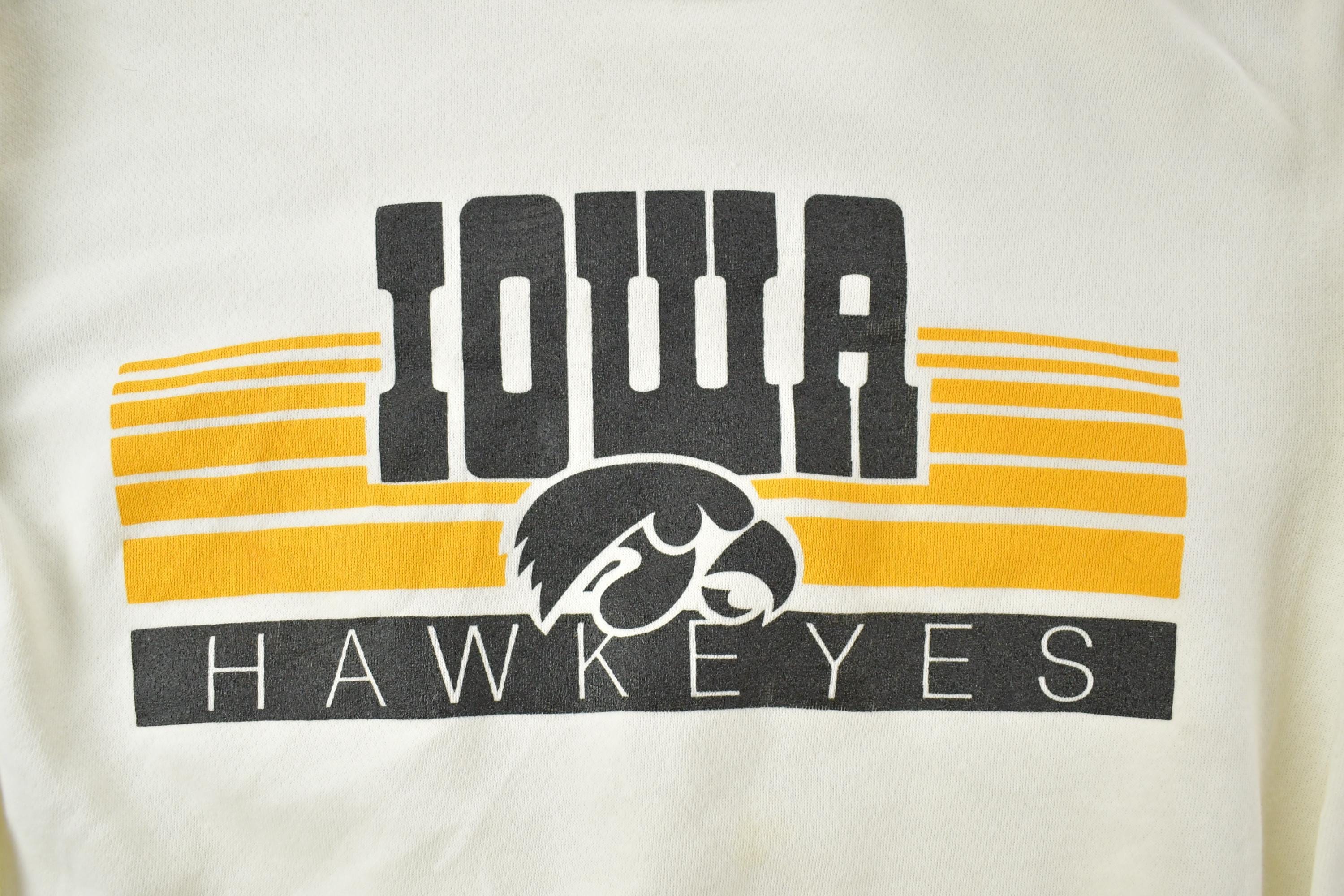 Vintage 1980s Iowa Hawkeyes Dodger University Collegiate Crewneck Men's Large - Image 4