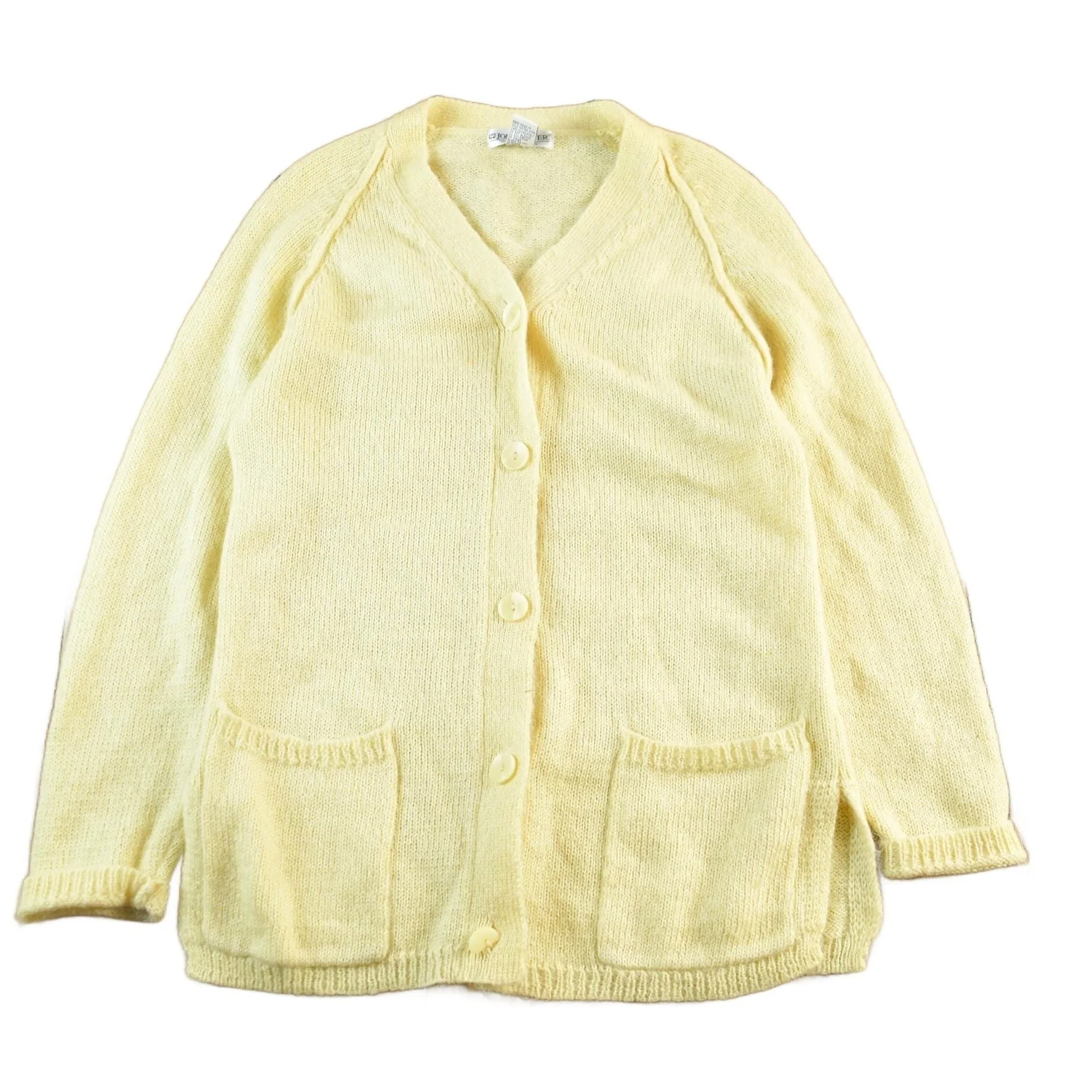Vintage 1980s John Meyer Mohair Knit Cardigan Sweater Women's Small