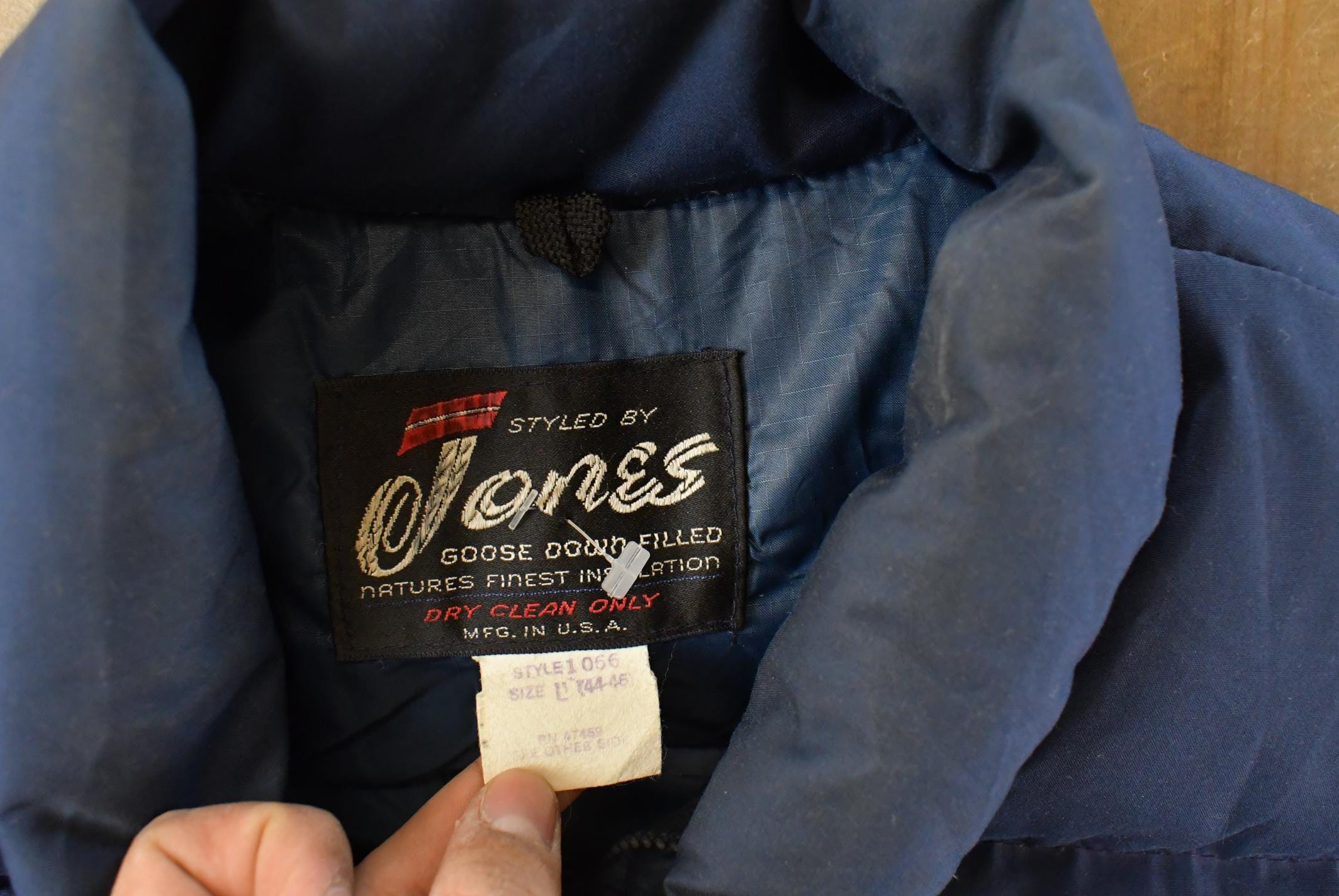 Vintage 1980s Jones Goose Down Vest Jacket Men's Large - Image 4