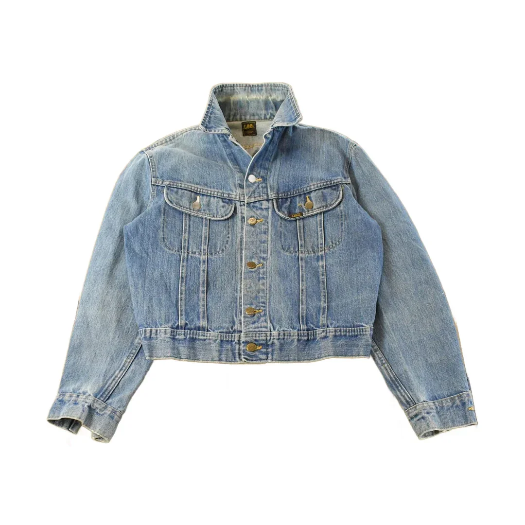 Vintage 1980s Lee Denim Jean Trucker Jacket Men's Small