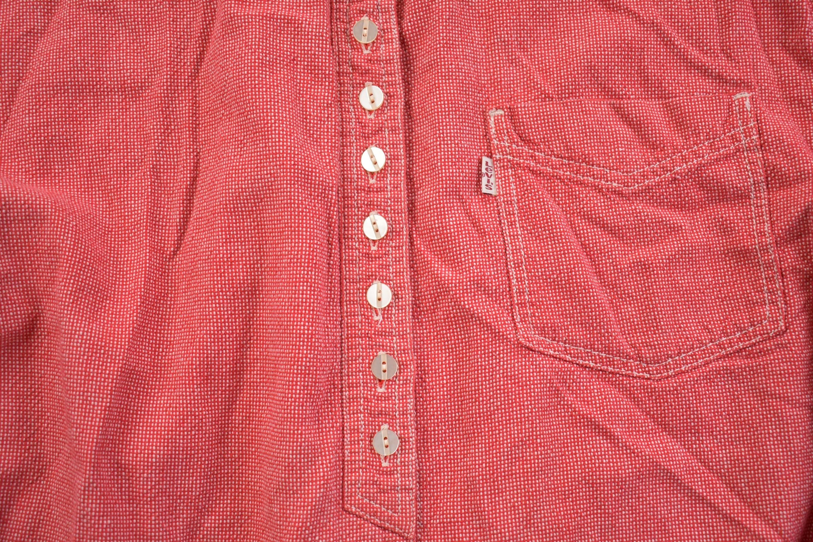 Vintage 1980s Levis Western Style Button Up Rodeo Shirt Men's Large - Image 3