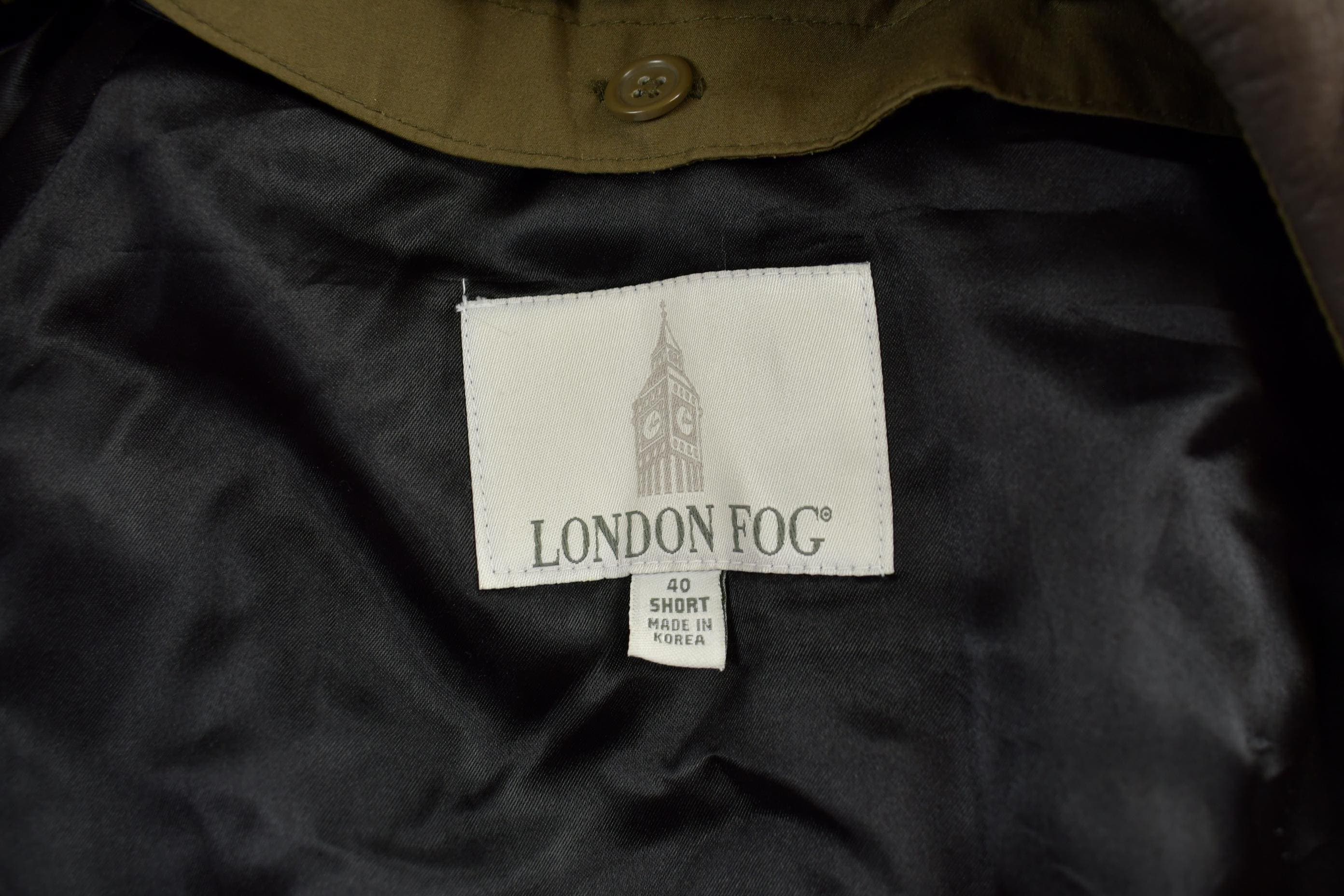 Vintage 1980s London Fog Full Length Trench Jacket Men's Medium - Image 3