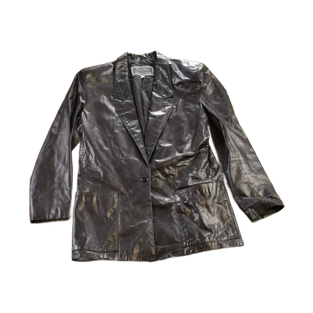 Vintage 1980s Michael Hoban North Beach Leather Jacket