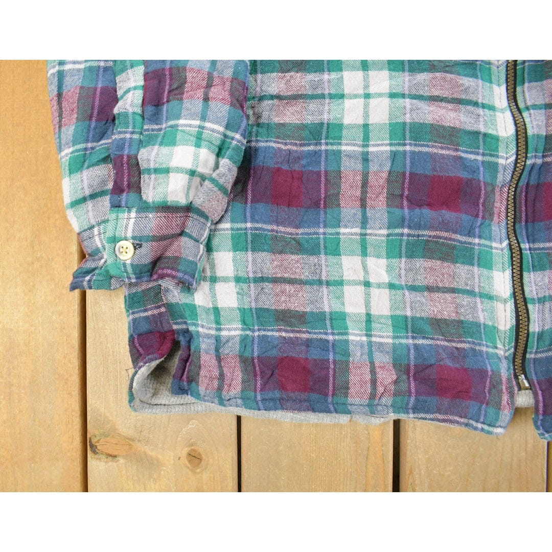 Vintage 1980s Northpoint Insulated Flannel Jacket Men's Large - Image 2