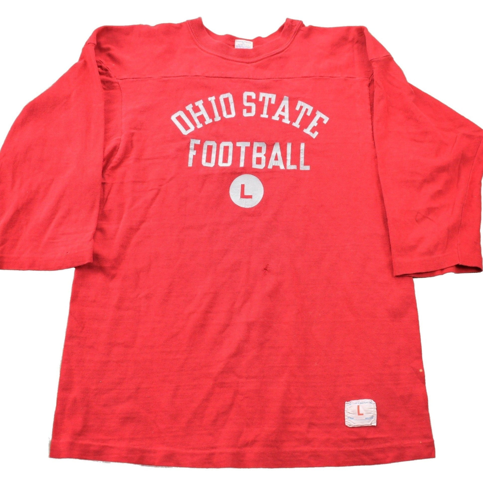 Vintage 1980s Ohio State Football Collegiate Champion Long Sleeve T Shirt Men's S