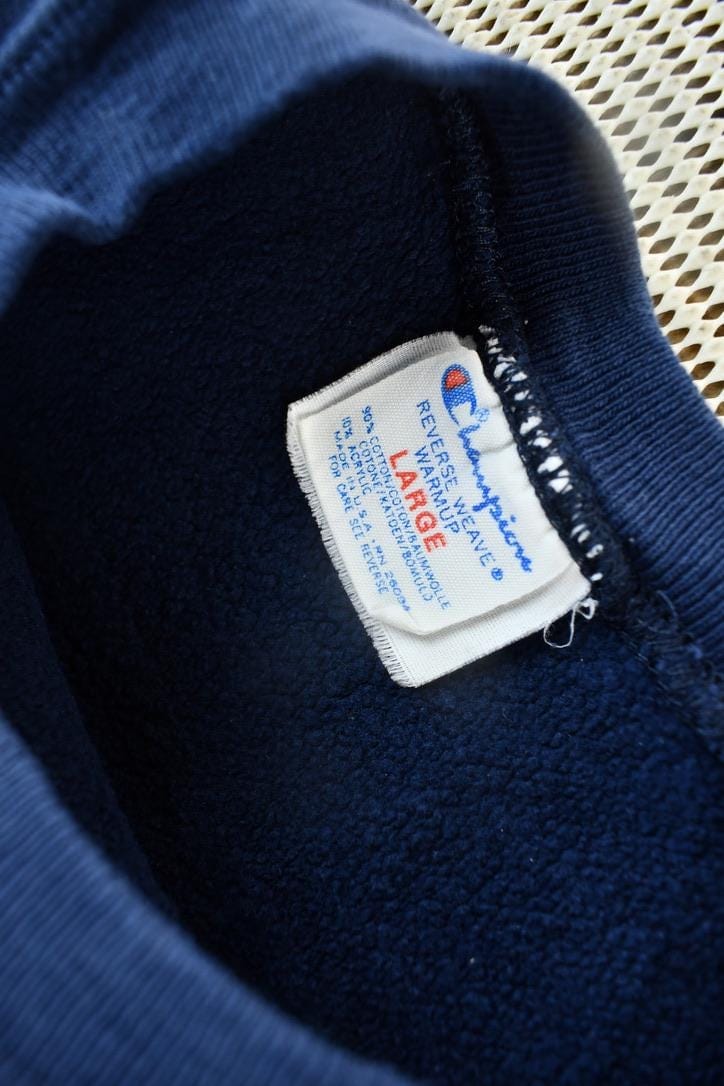 Vintage 1980s Penn State University Champion Reverse Weave Warmup Crewneck Men's Large - Image 7