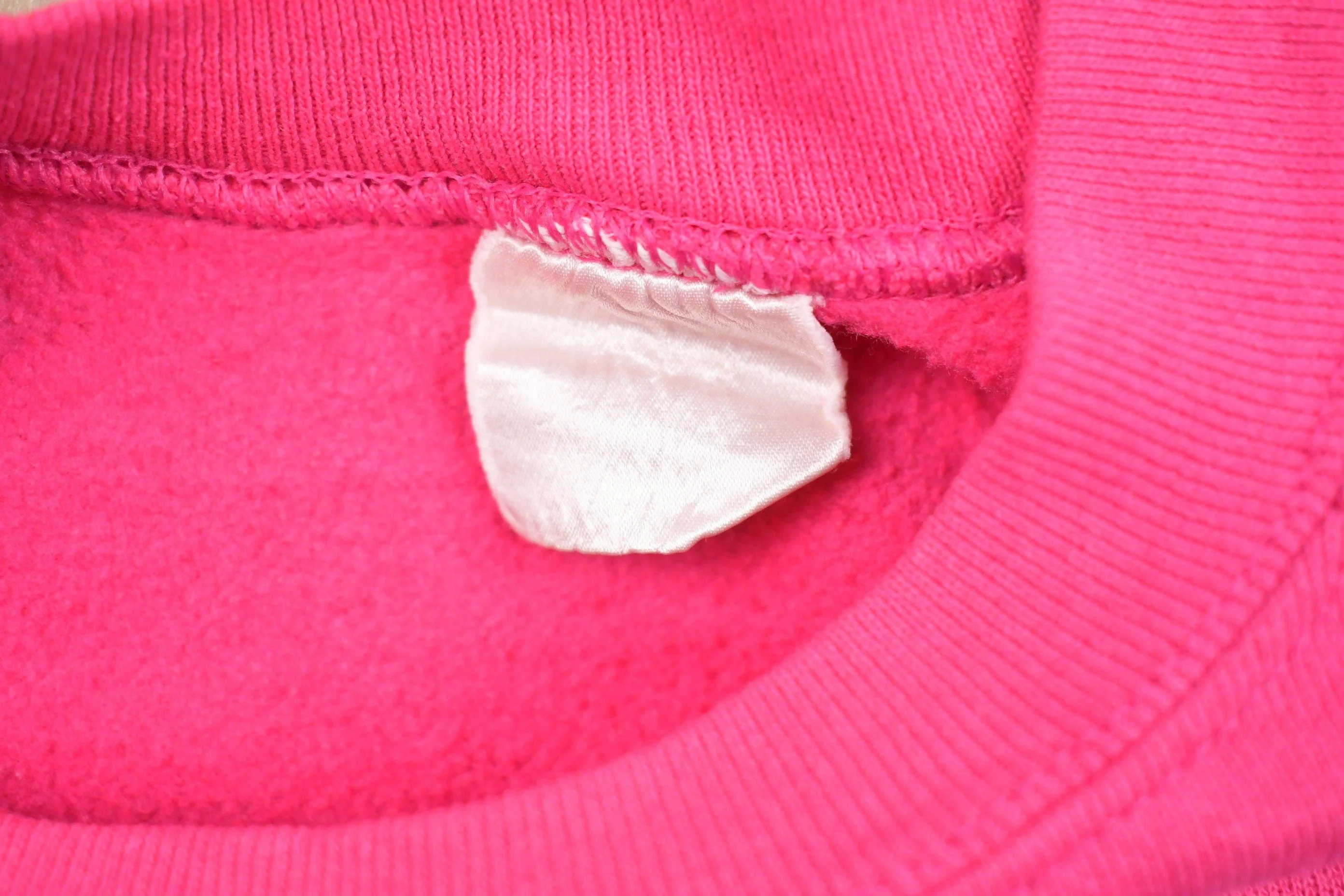 Vintage 1980s Pink Raglan Crewneck Sweatshirt Men's XL - Image 3