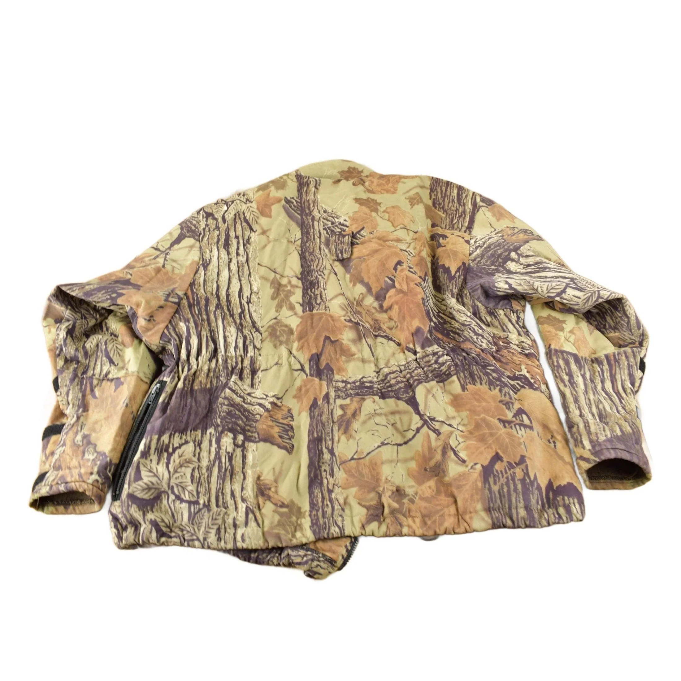 Vintage 1980s Real Tree Camo Sport Cheif Fleece Lined Jacket Men's 2XL - Image 2