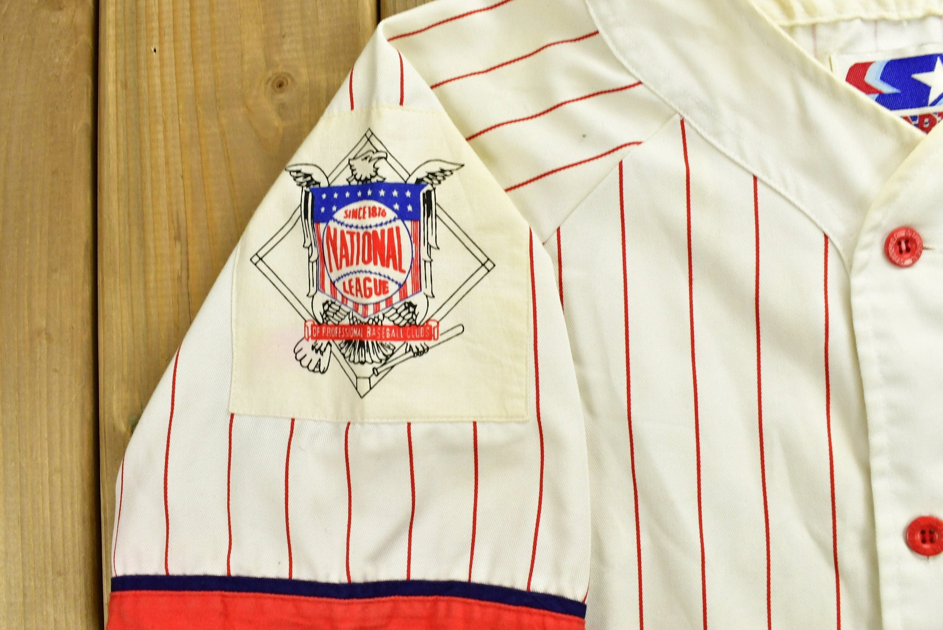 Vintage 1980's St Louis Cardinals Starter Baseball Jersey Sportswear Men's Large - Image 3