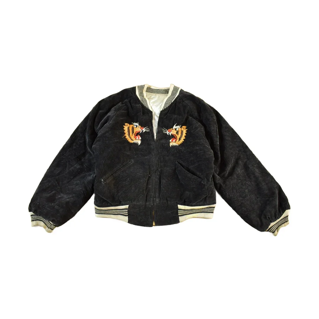 Vintage 1980s Sukajan USA Japan Souvinir Bomber Jacket Toddler-Youth XS