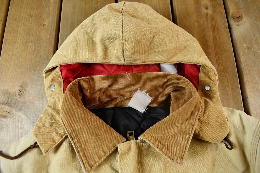 Vintage 1980s Traditional Carhartt Work Coat Men's XL - Image 4