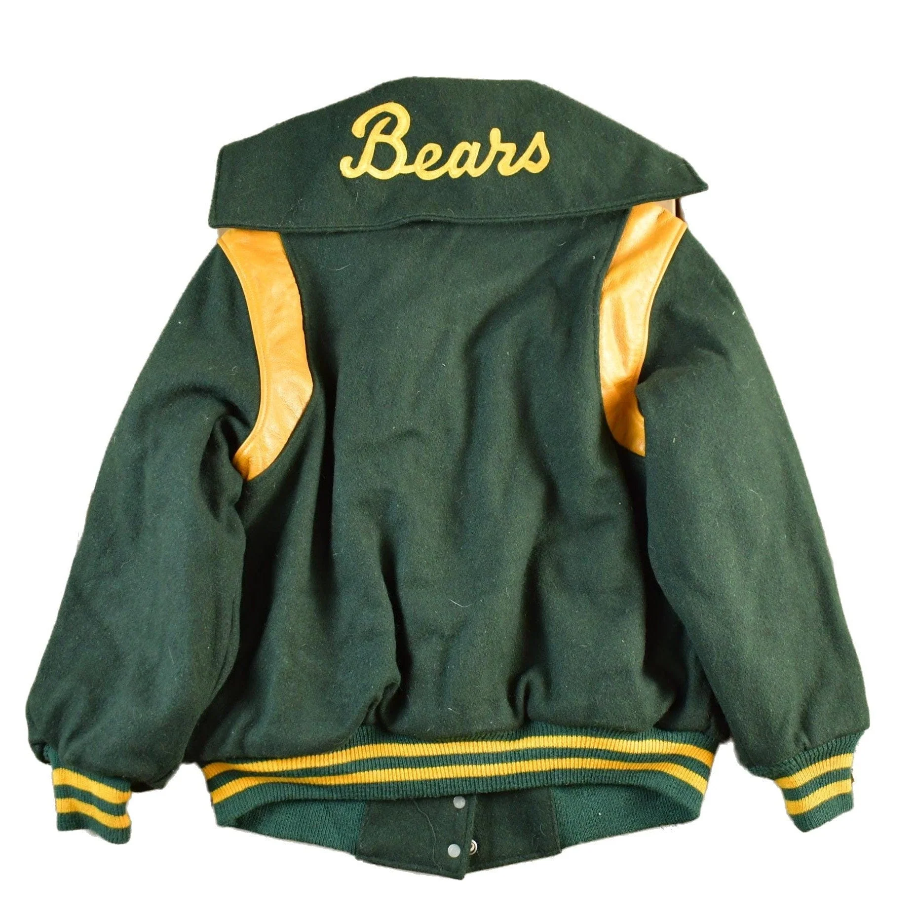 Vintage 1980s Trophy Jackets Lincoln Bears Collegiate Wool Letterman Varsity Jacket Youth XL - Image 2