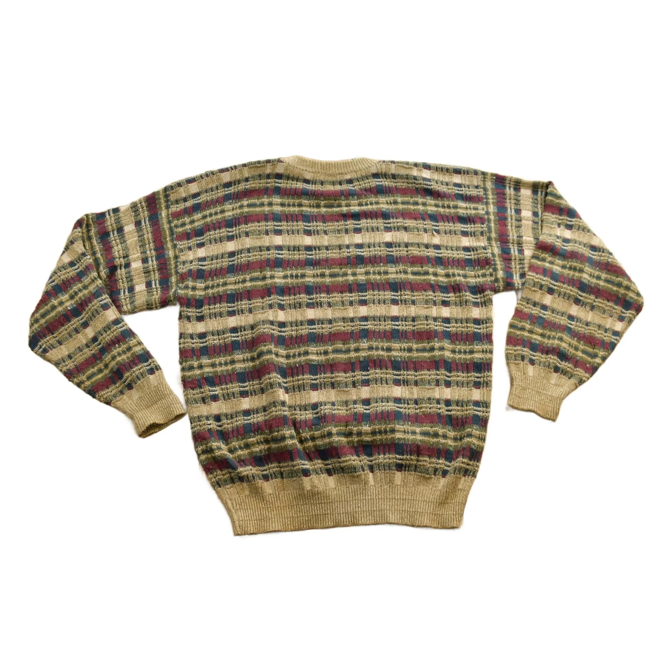 Vintage 1980s TSR USA Knitted Crewneck Sweater Men's Large - Image 2