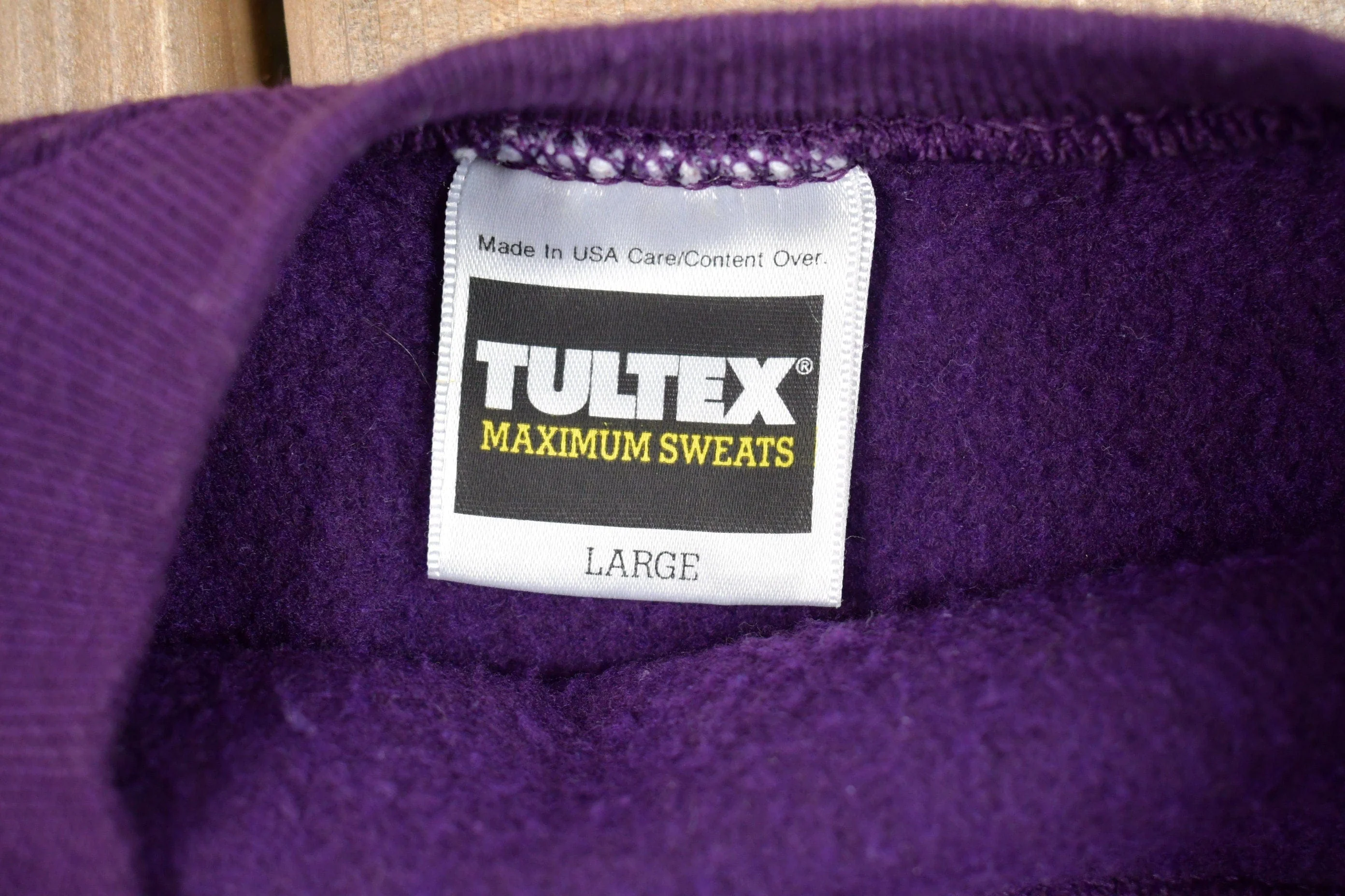 Vintage 1980s Tultex Blank Raglan Crewneck Sweatshirt Men's MMen's Medium - Image 3