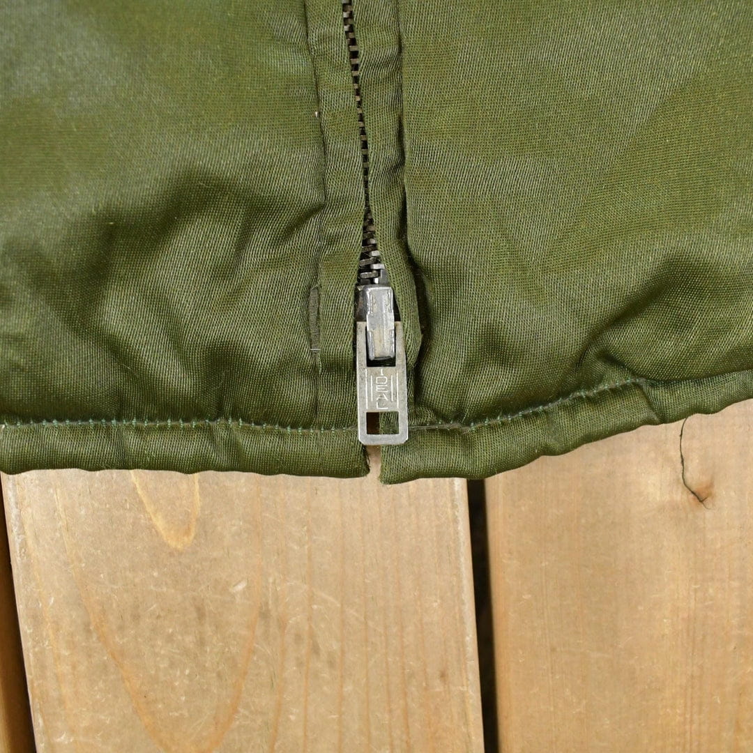 Vintage 1980s Uniforms Unlimited Sherpa Collar Flight Jacket Men's Medium - Image 3