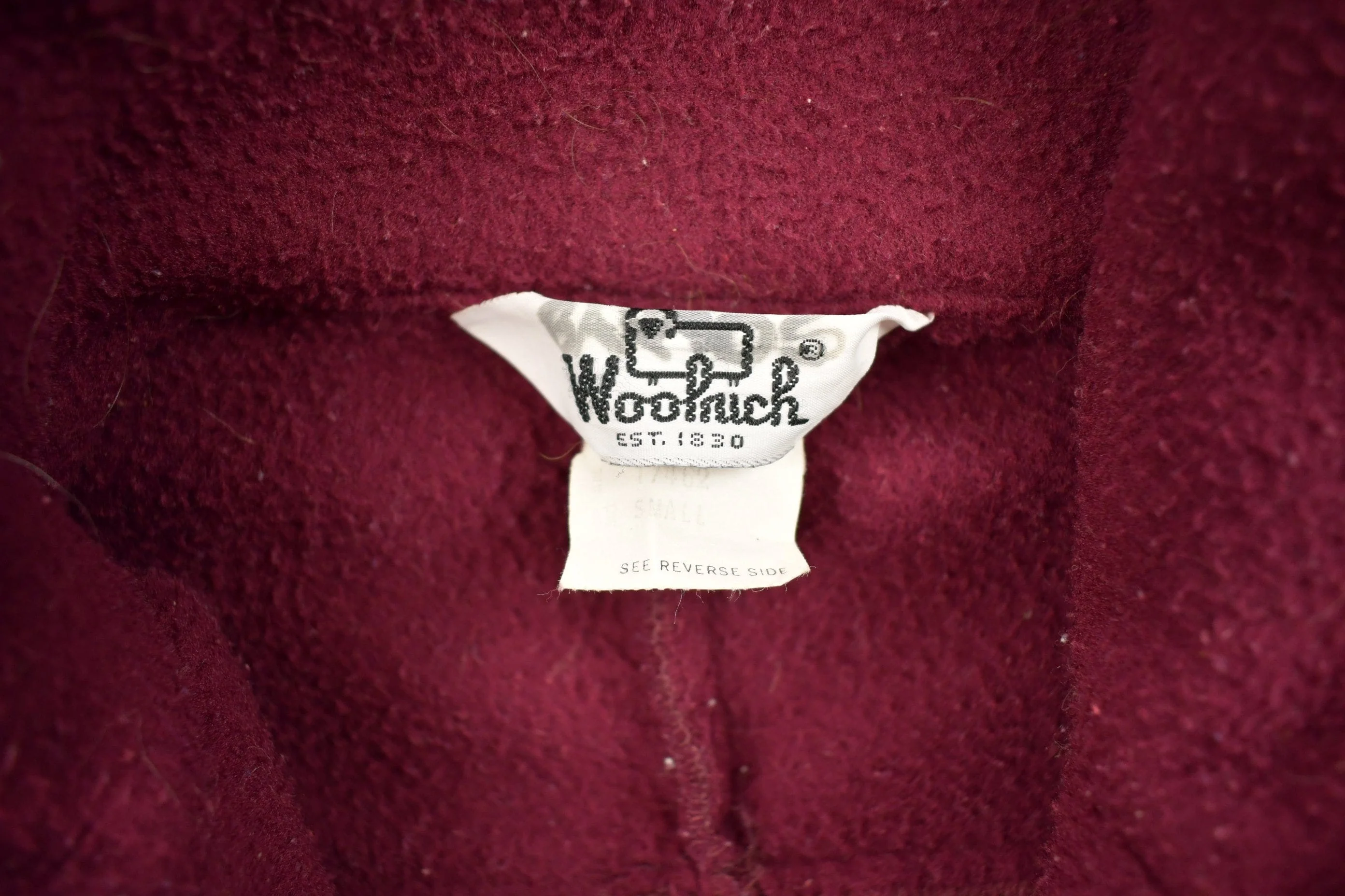 Vintage 1980s Woolrich Fleece Zip Up Sweater Men's Small - Image 4