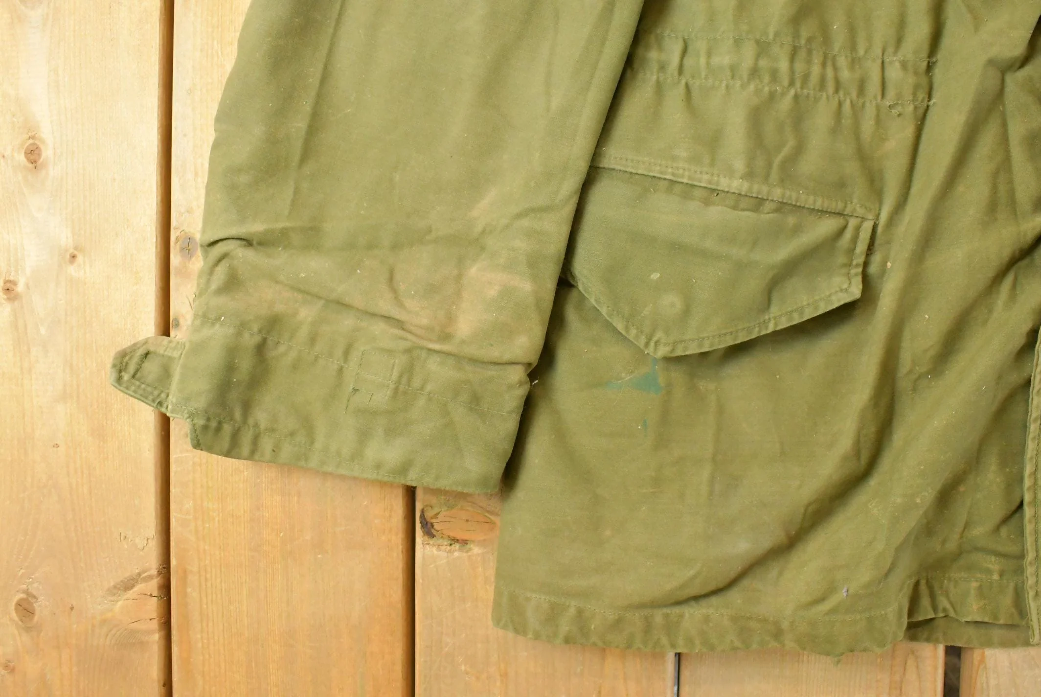 Vintage 1982 OG-107 Military Cold Weather Field Jacket Mens Small - Image 3