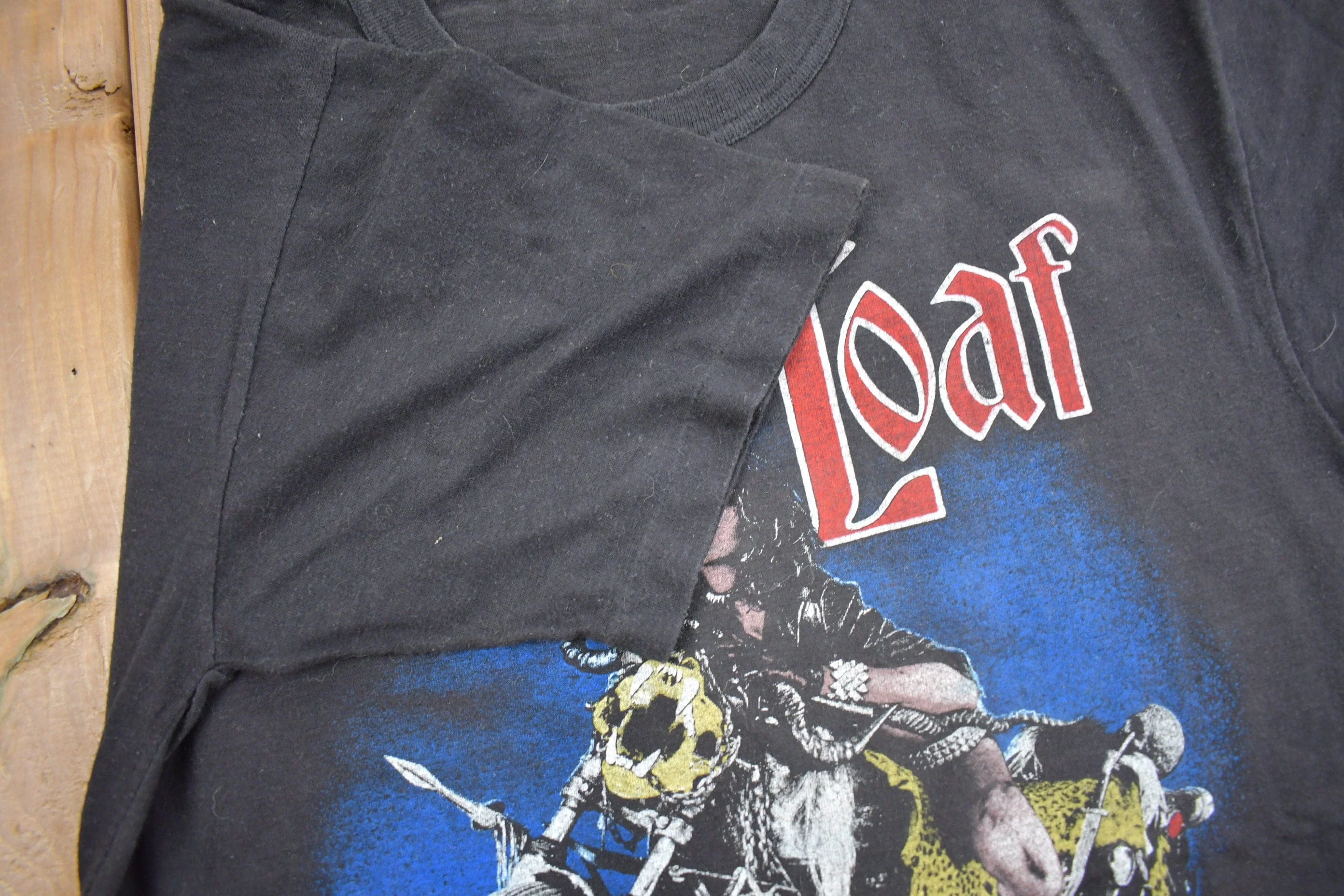Vintage 1984 Meatloaf Bad Attitude T-Shirt Men's Small - Image 5