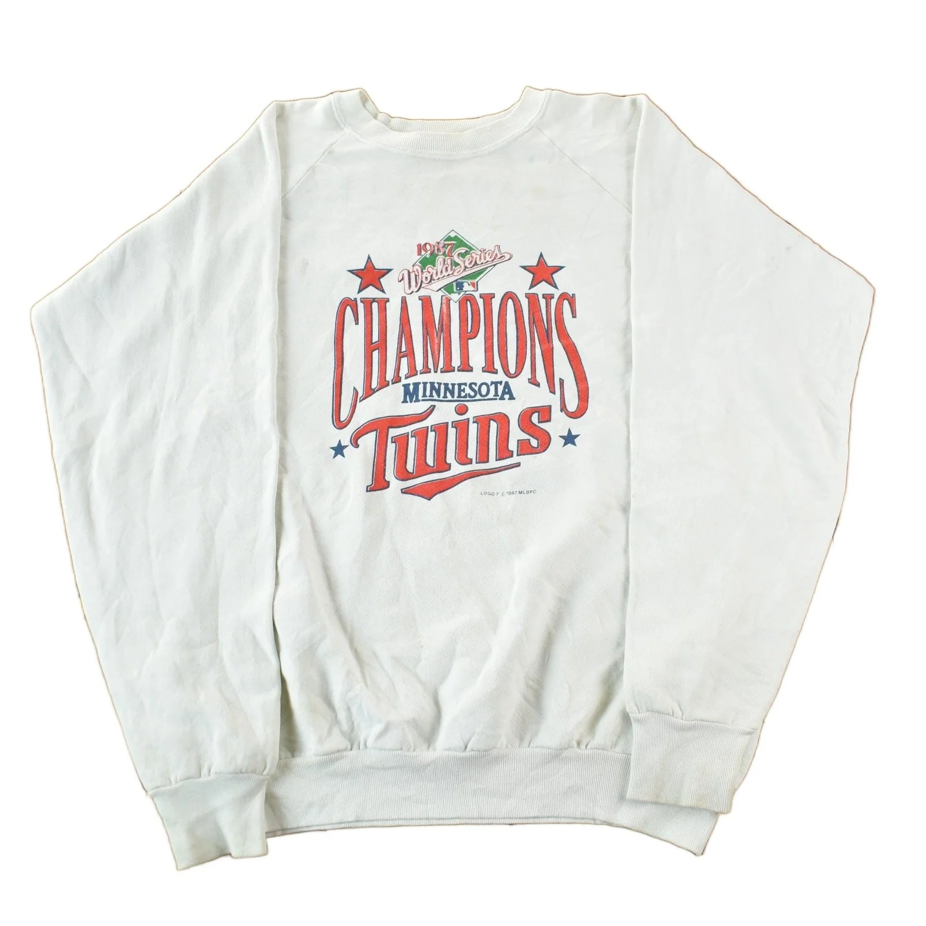 Vintage 1987 Minnesota Twins MLB Crewneck Sweatshirt Men's Large