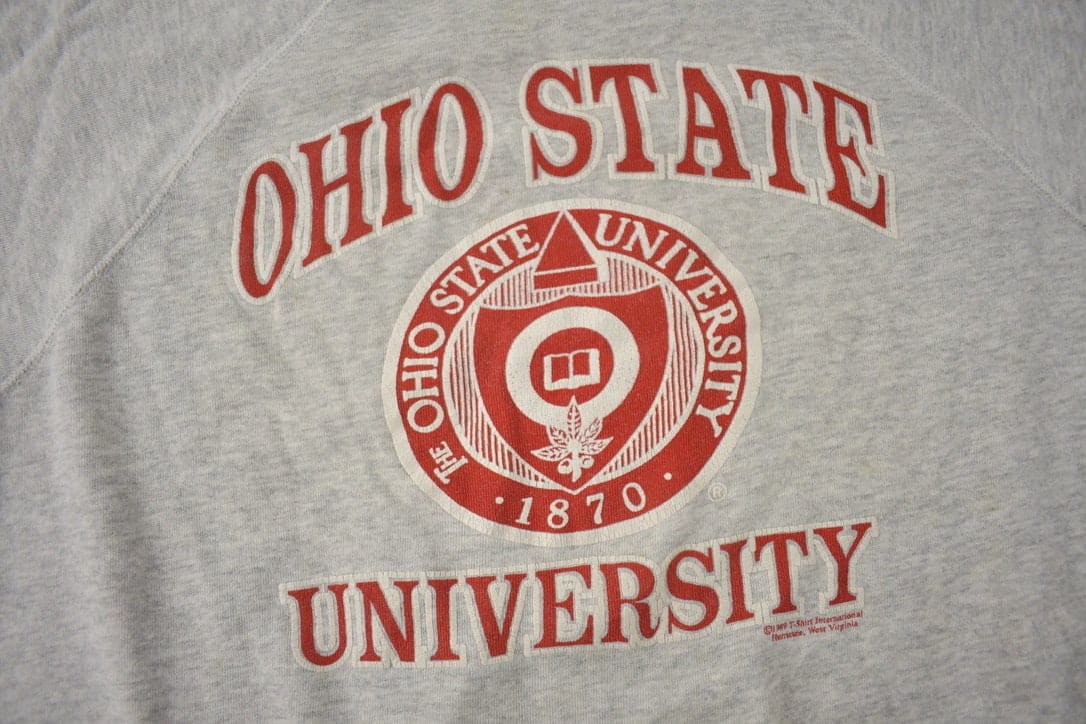 Vintage 1989 Ohio State University Collegiate Crewneck Men's Large - Image 3