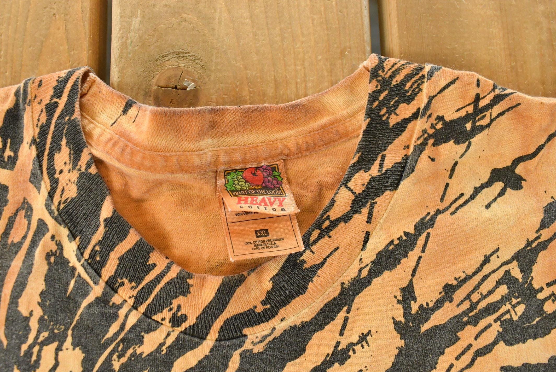 Vintage 1990 Lion African Animals All Over Print Graphic T-Shirt Men's 2XL - Image 5