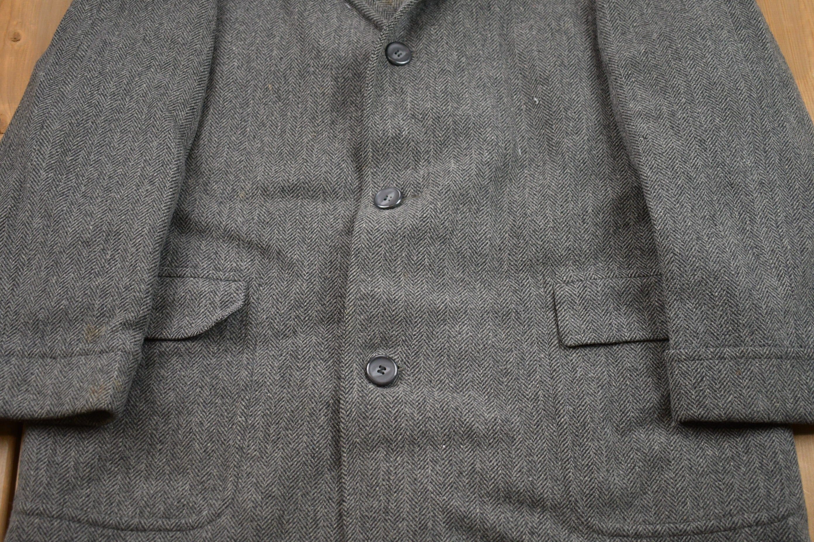 Vintage 1990s 100% Wool Jacket Men's Large - Image 3