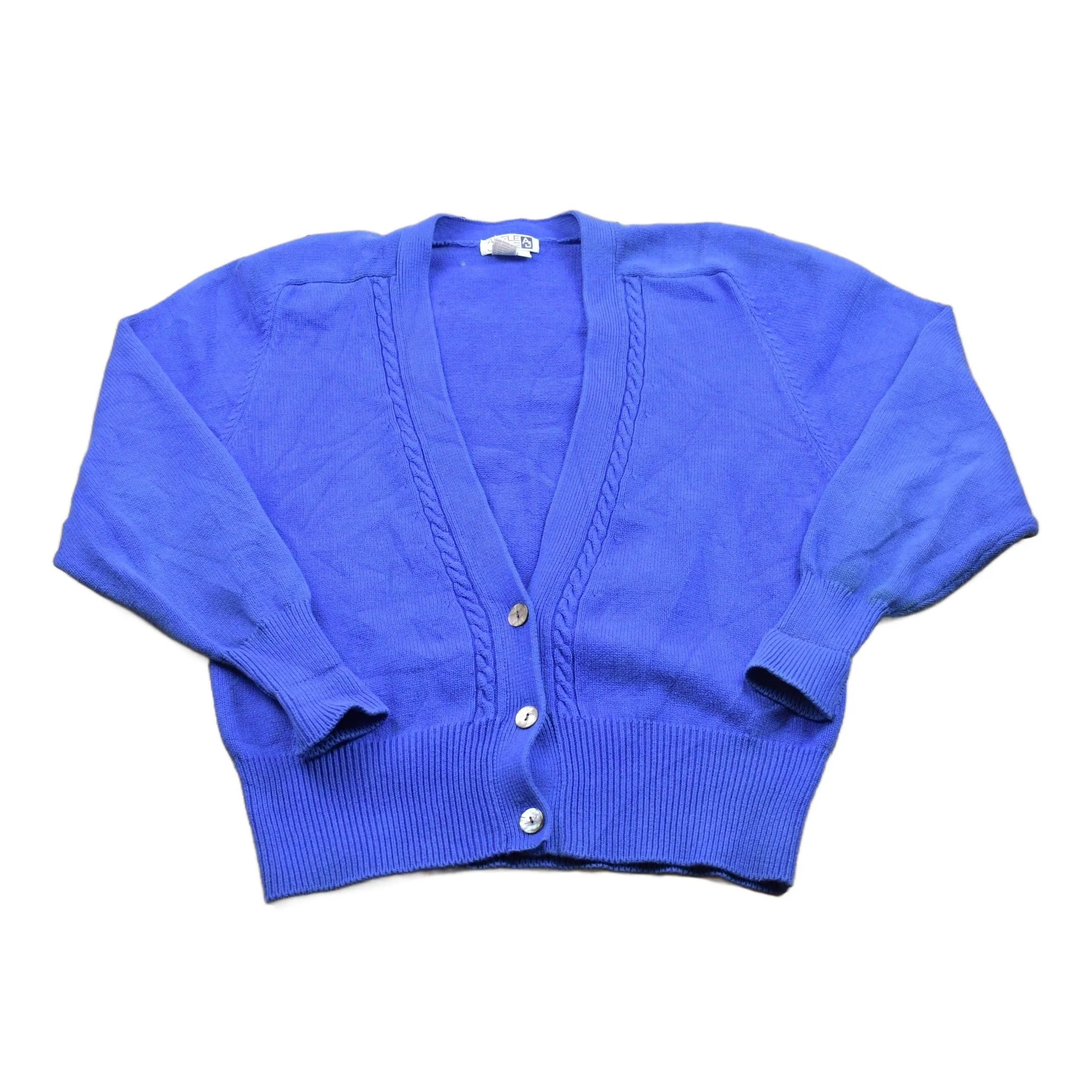Vintage 1990s Adele Joyce Knit Cardigan Sweater Women's M