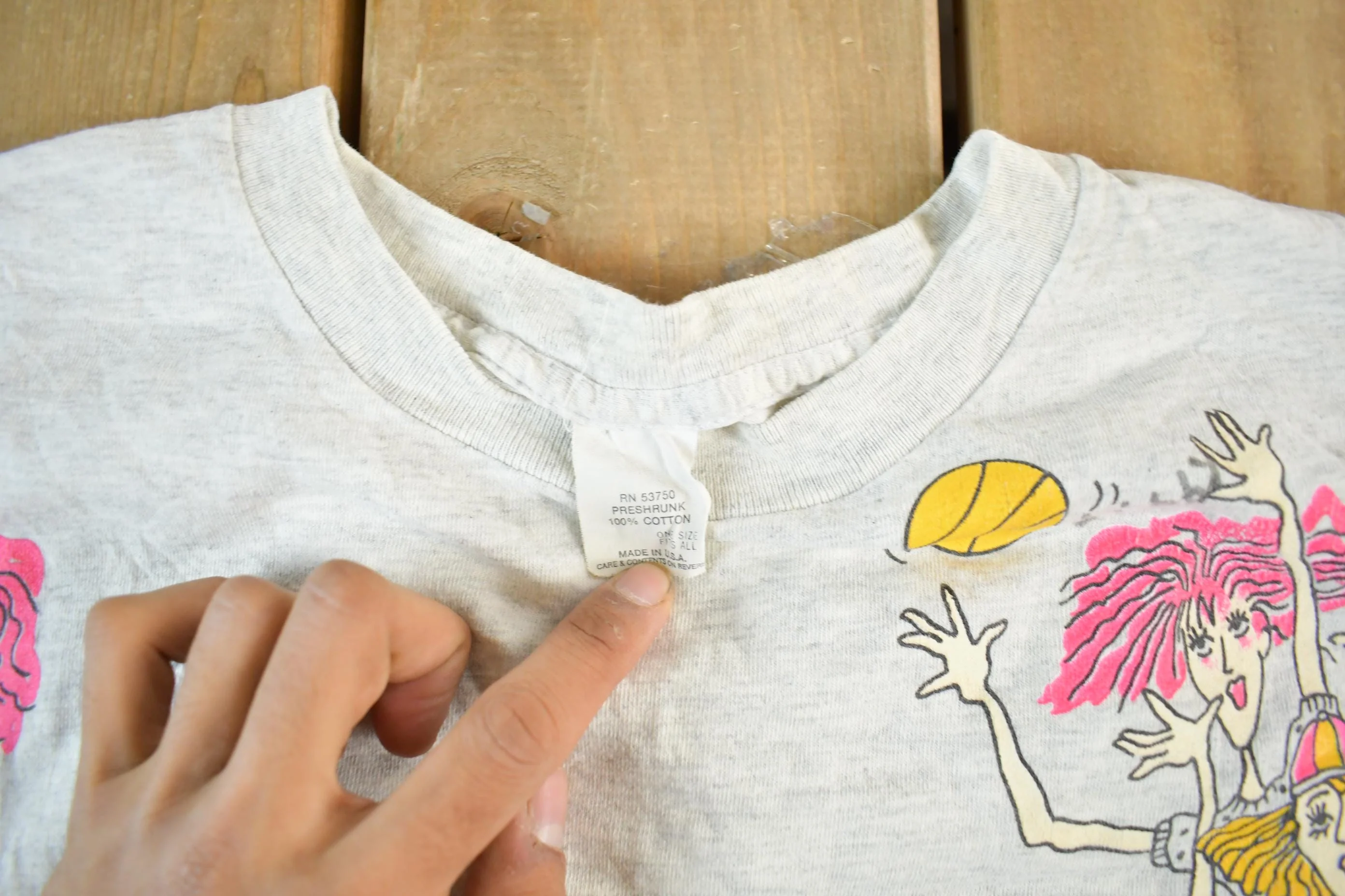 Vintage 1990s Aerobics Workout Graphic T Shirt Women's Large - Image 6