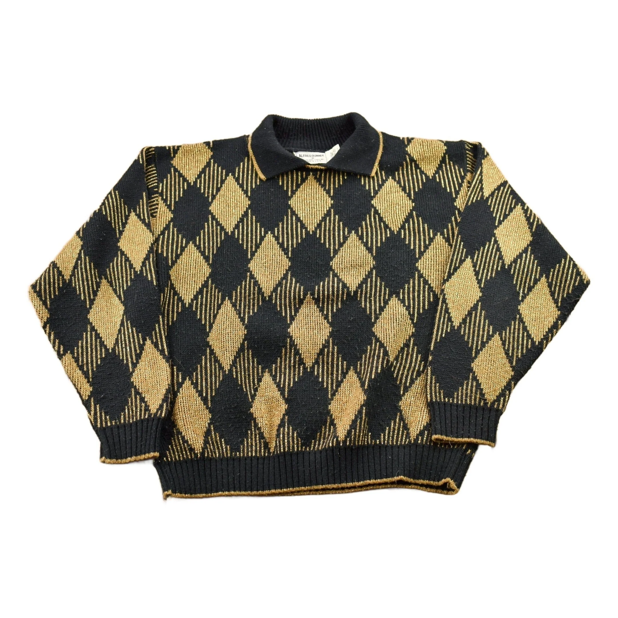 Vintage 1990s Alfred Dunner Knit Collared Sweater Women's M