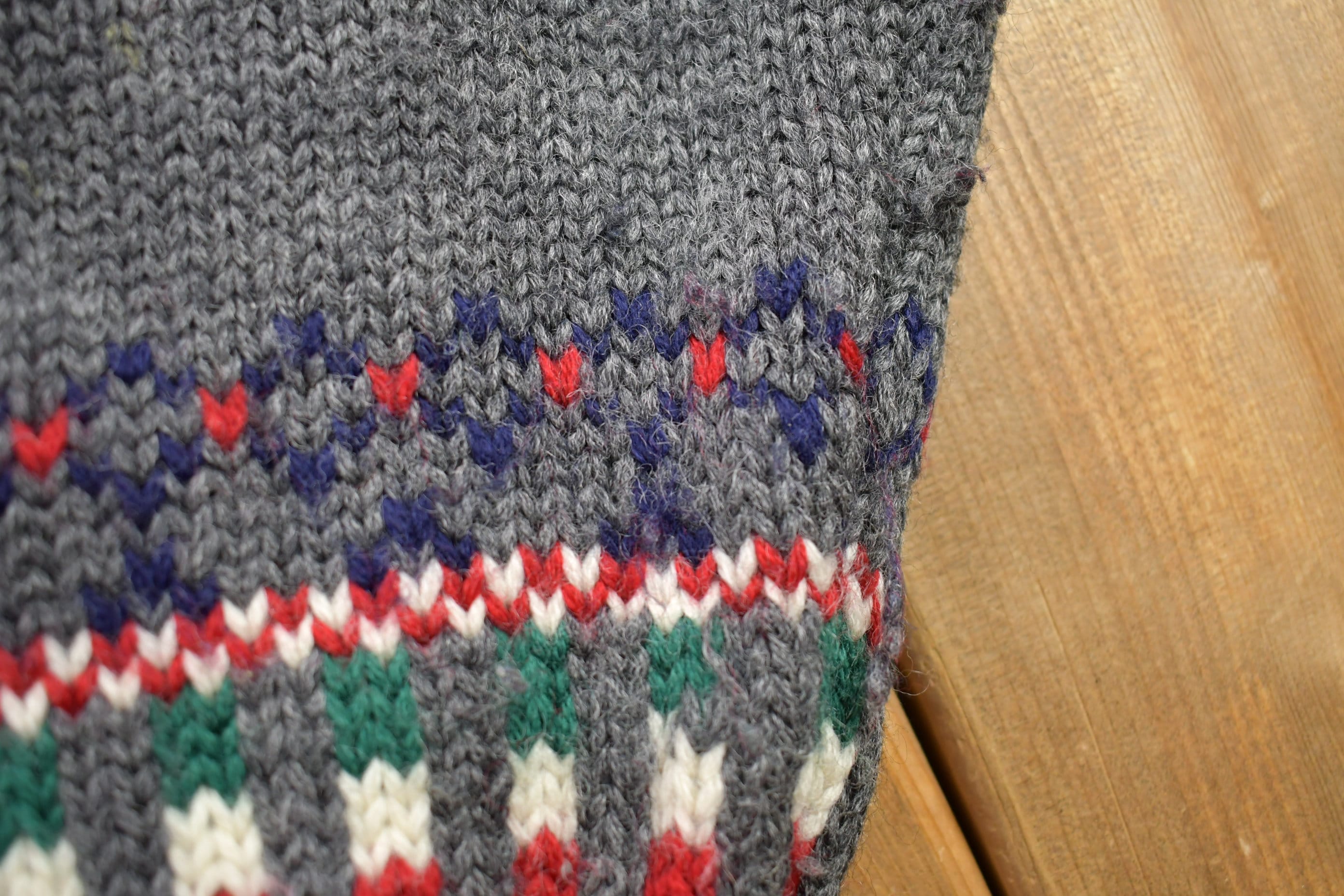 Vintage 1990s Allen Solly 100% Wool Knit Sweater Men's XL - Image 7