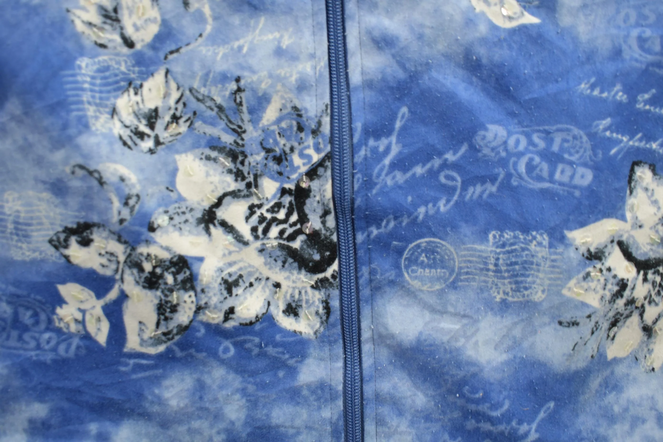 Vintage 1990s Allison Daley Patterned Fleece Sweater Women's 2XL - Image 4