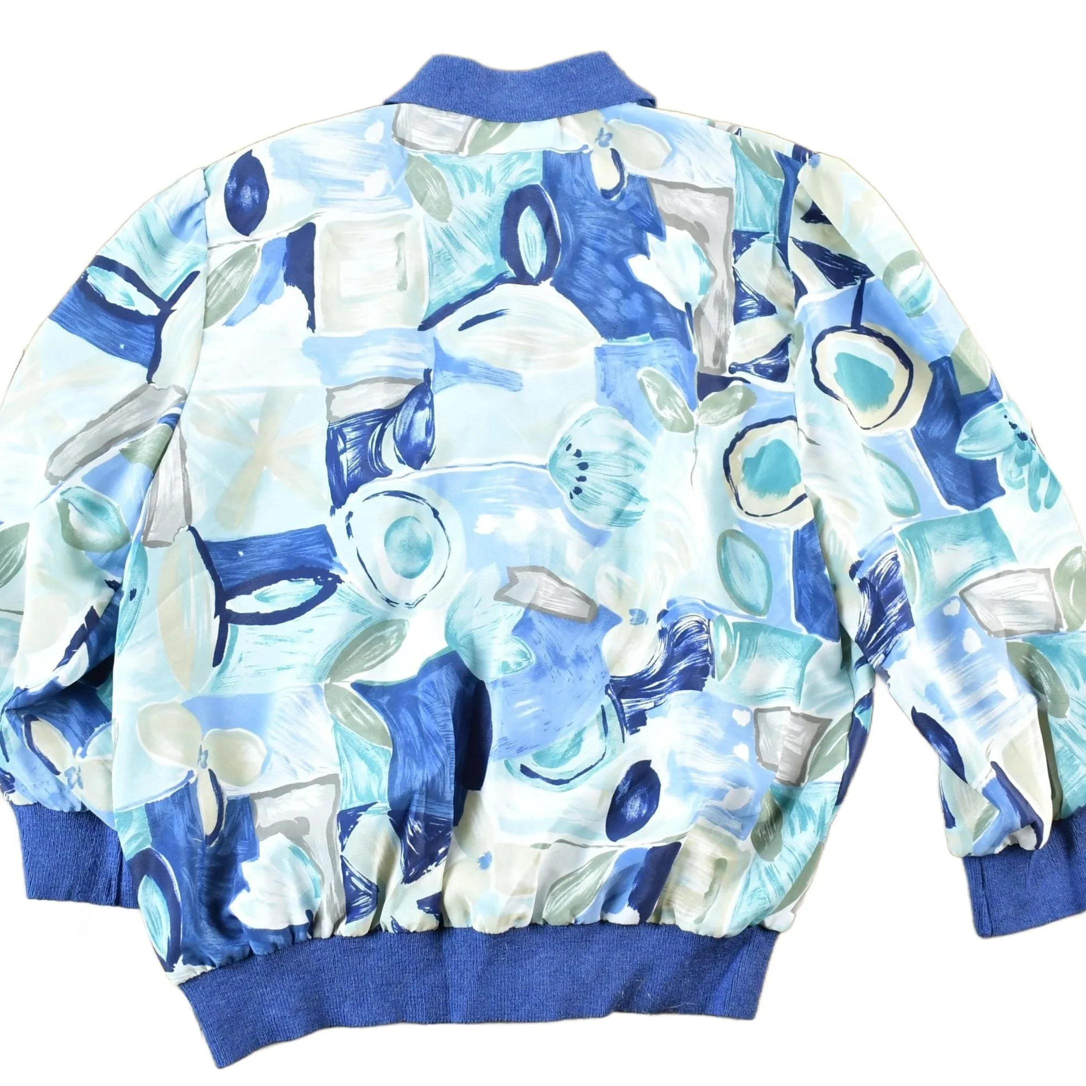 Vintage 1990s Anastasia Abstract Print Button Up Shirt Womens L - Image 2