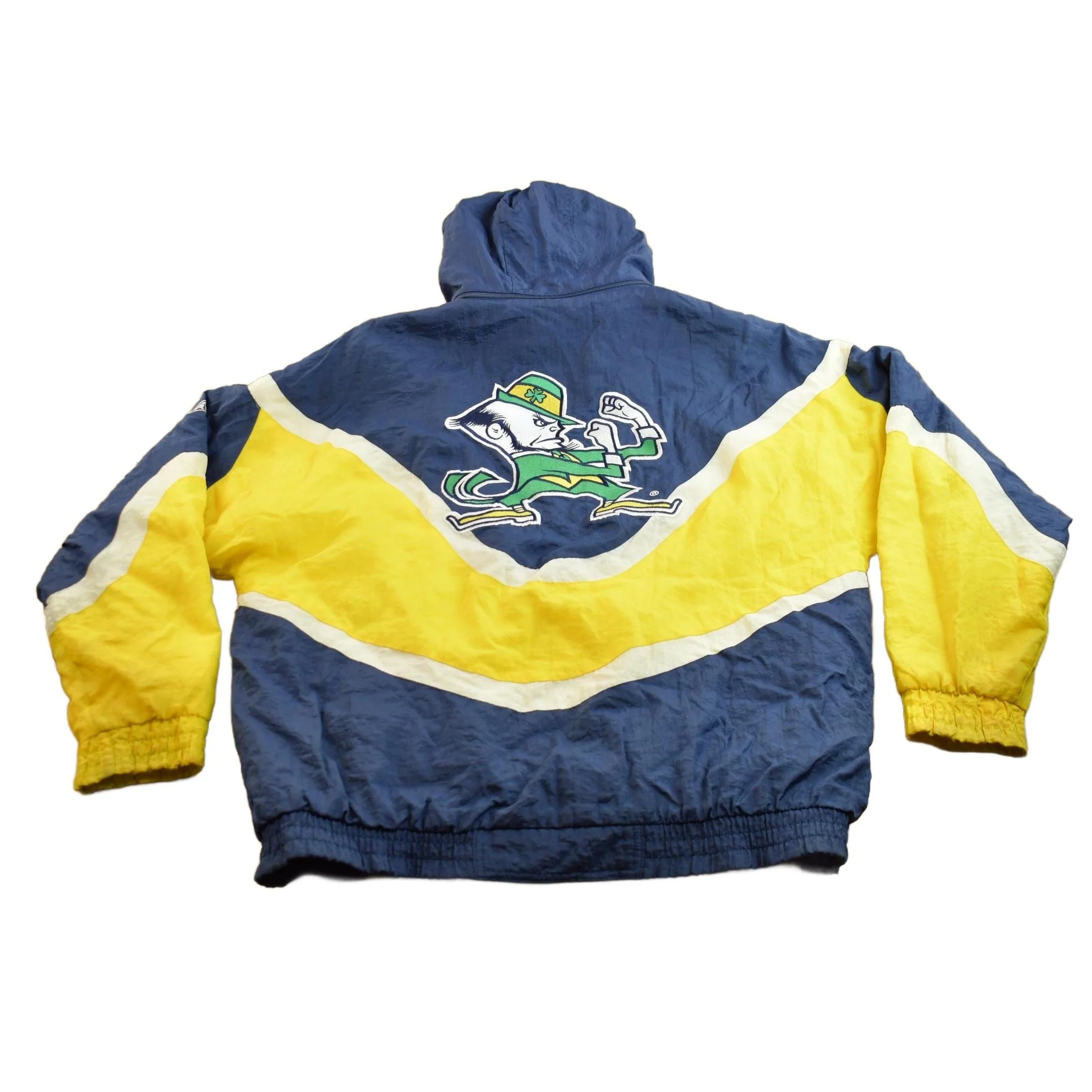 Vintage 1990s Apex One University of Notre Dame Fighting Irish Collegiate Puffer Jacket Men's 3XL - Image 2
