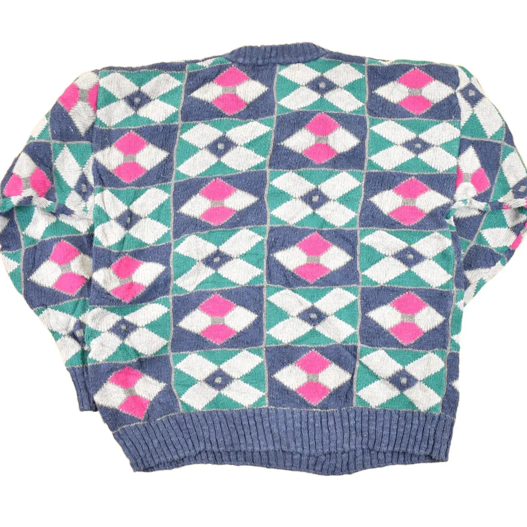 Vintage 1990s Architect Knit Crewneck Sweater Men's M - Image 2