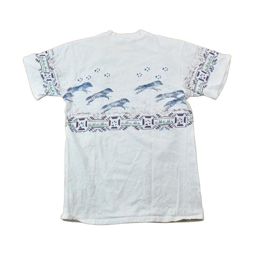 Vintage 1990s Art Unlimited Muir Woods Wolf Theme Graphic T-Shirt Men's Medium - Image 2