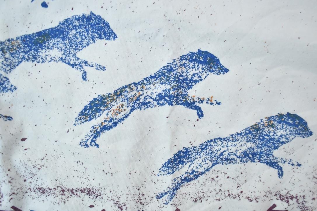 Vintage 1990s Art Unlimited Muir Woods Wolf Theme Graphic T-Shirt Men's Medium - Image 5