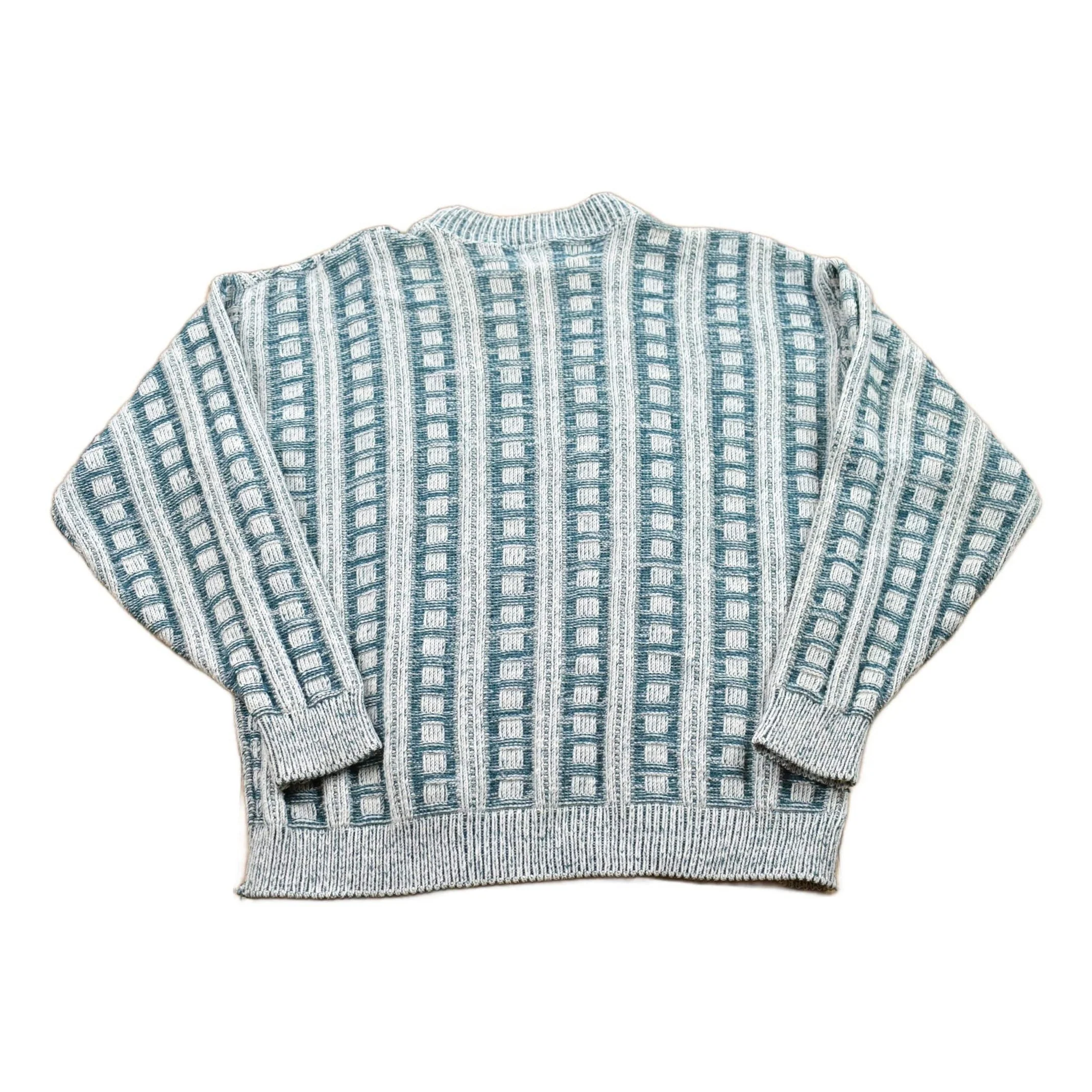 Vintage 1990s Atlantic Traders Knitted Crewneck Sweater Men's Small - Image 2