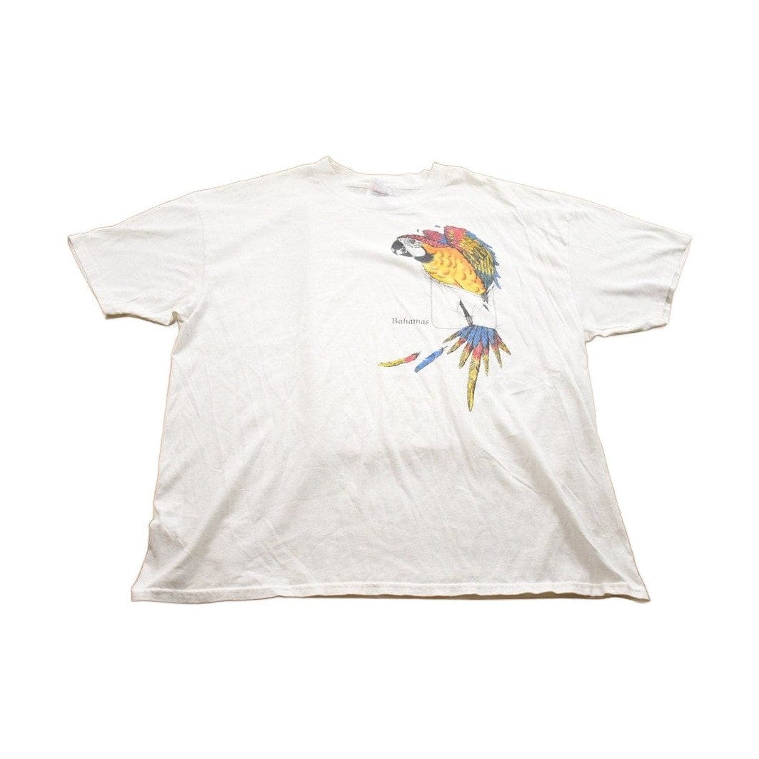 Vintage 1990s Bahamas Parrot Bird Theme Graphic T-Shirt Men's 2XL